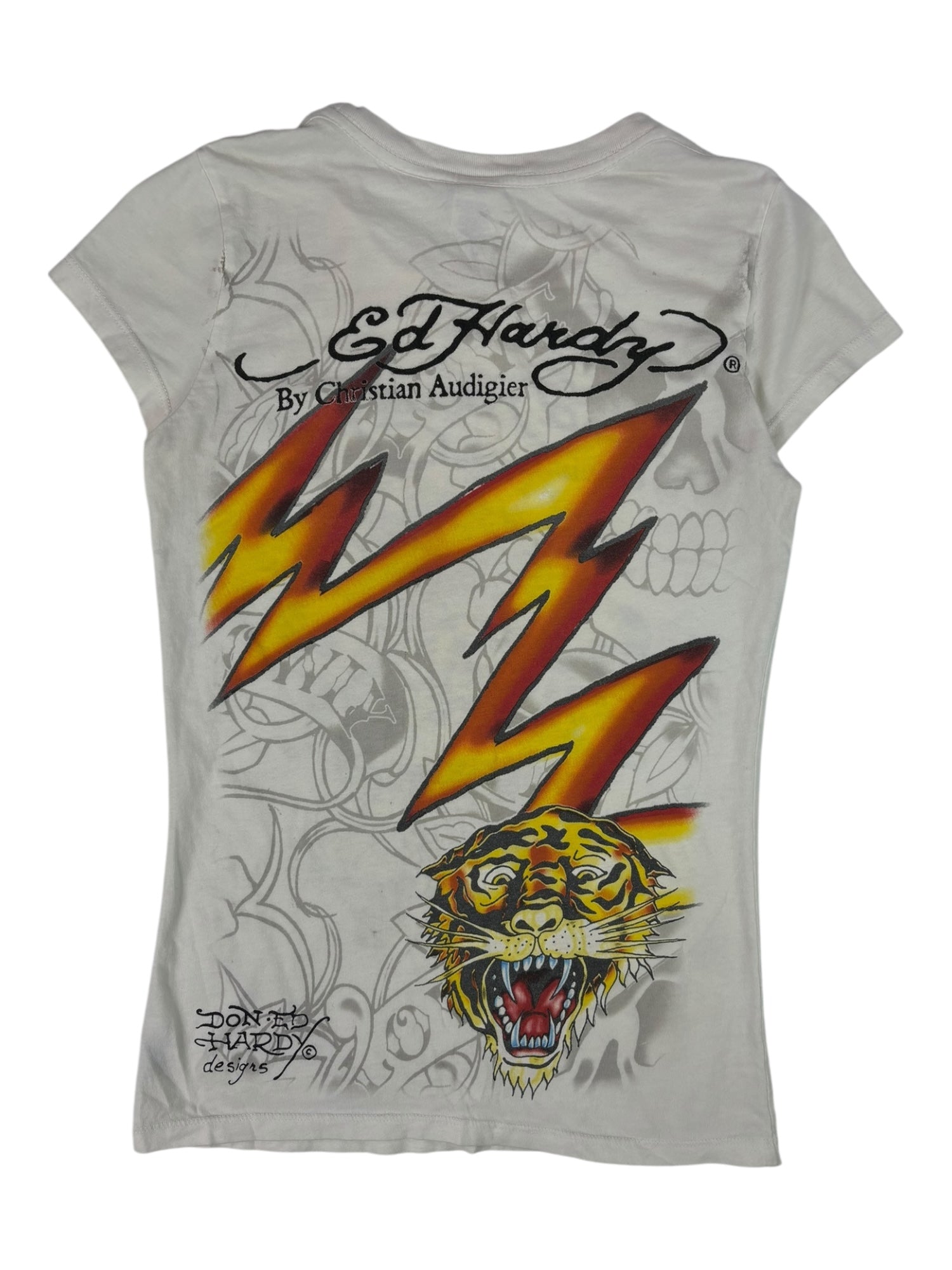 (XS) Ed Hardy Graphic Baby Tee