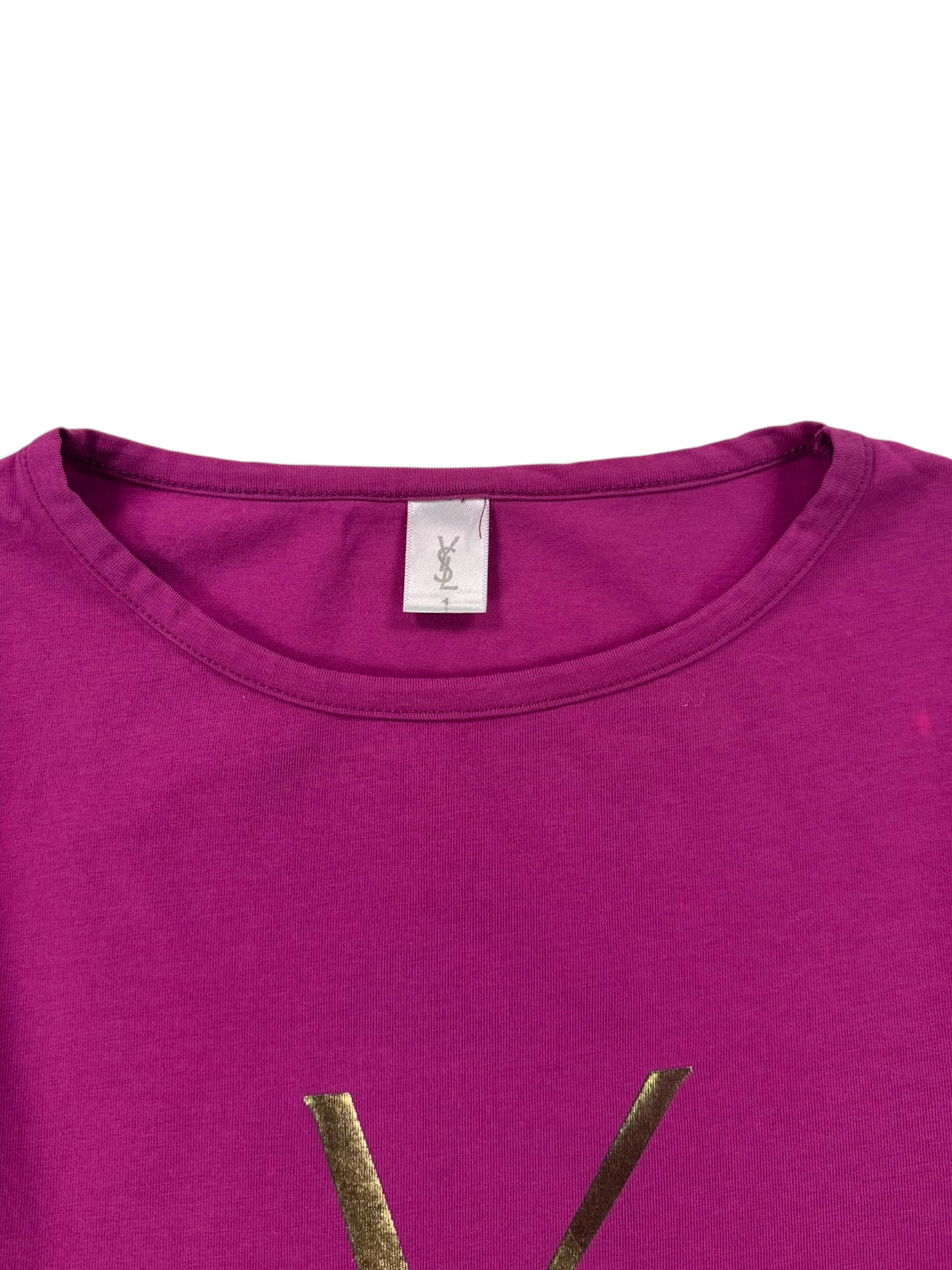 (S) YSL Magenta 3/4 Sleeve
