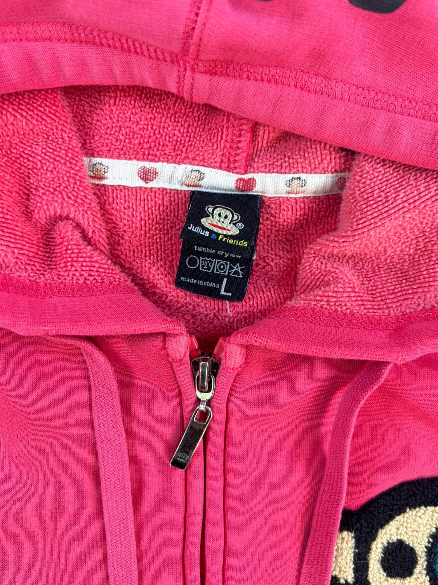 (M/L) Paul Frank Punch Needle Graphic Hoodie