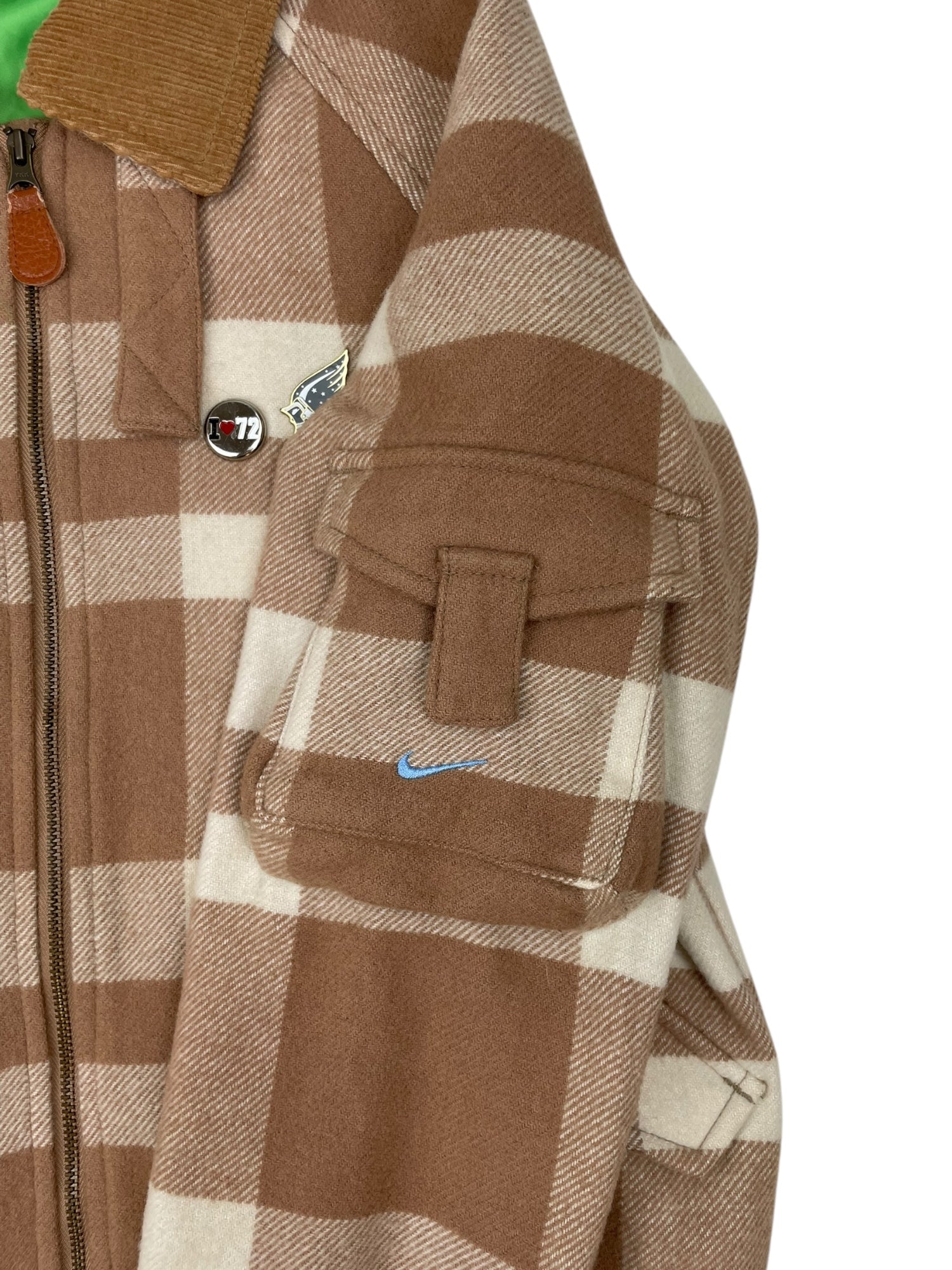 Nike Plaid Bomber Jacket