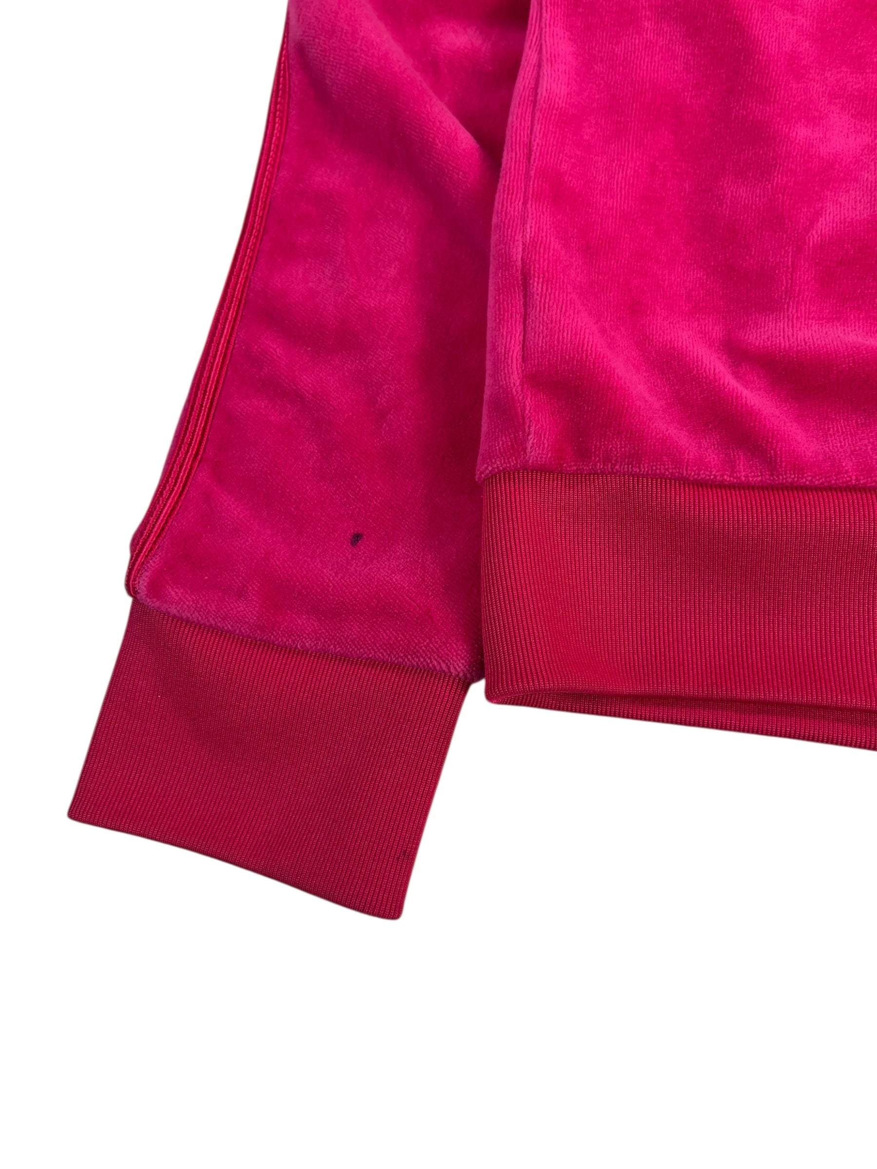 (S) Hot Pink Juicy Couture Velour Zip-up Hoodie