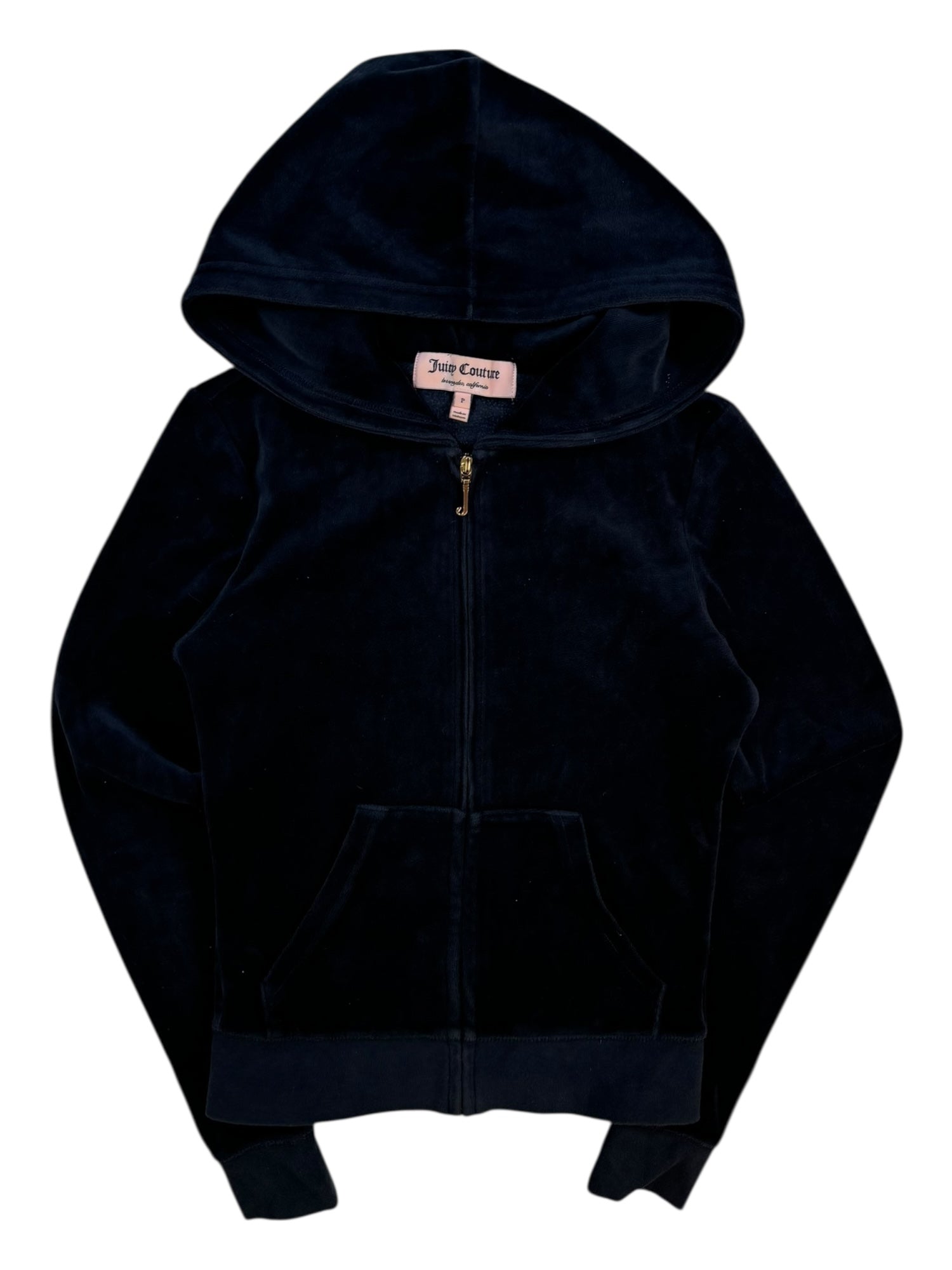 (XS) Juicy Couture Navy Embellished Zip Up Hoodie