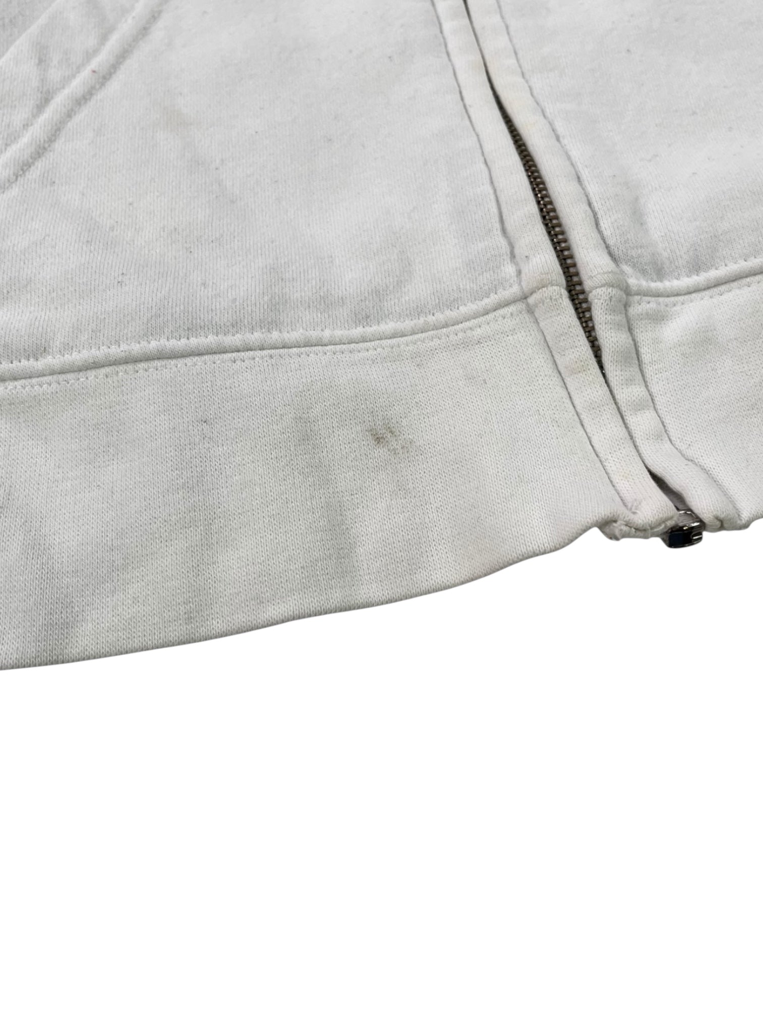 (M) Y2k Billabong White Zip Up Hoodie