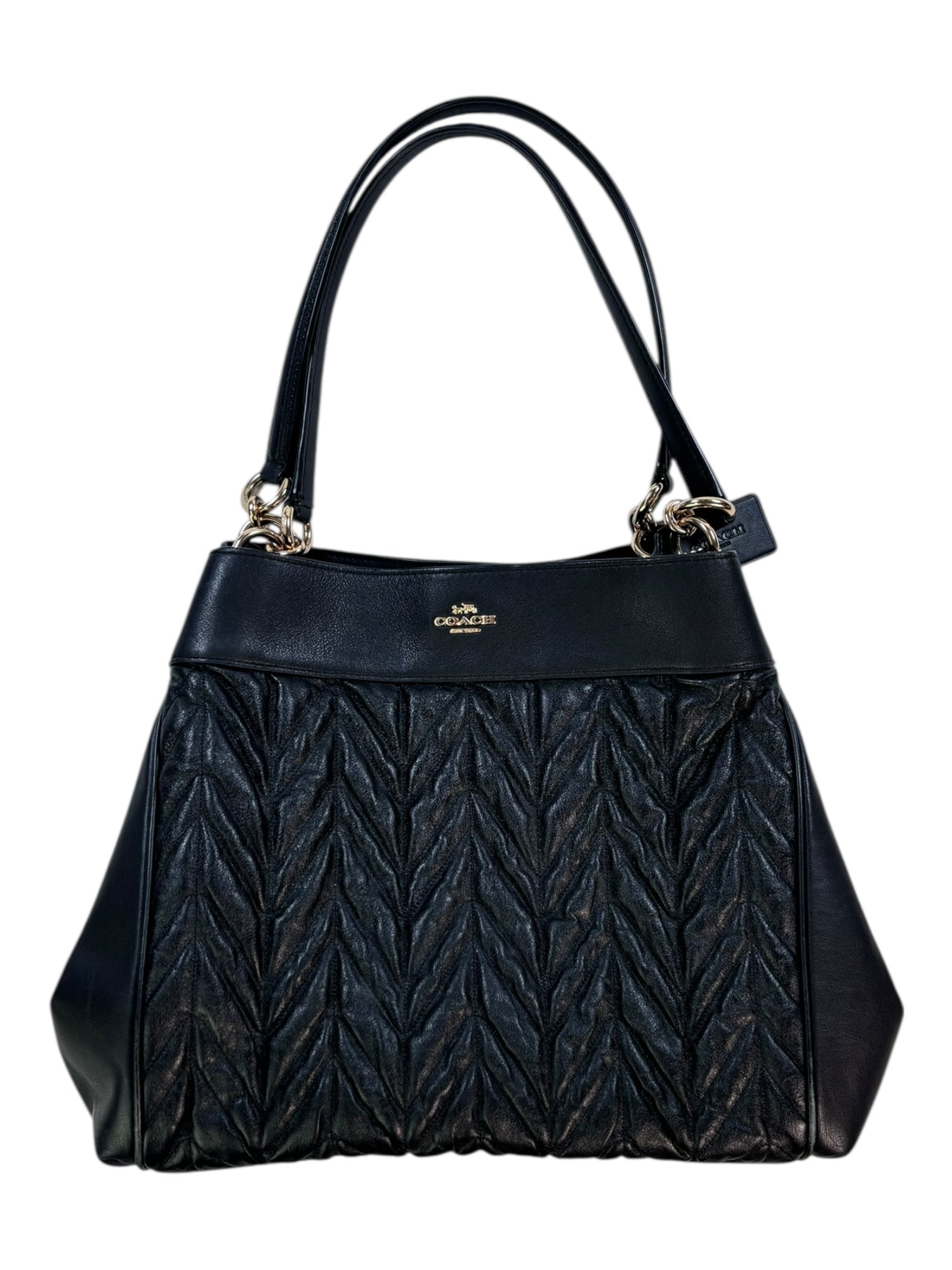 (O/S) Coach Lexy Quilted Leather Shoulder Bag F32978