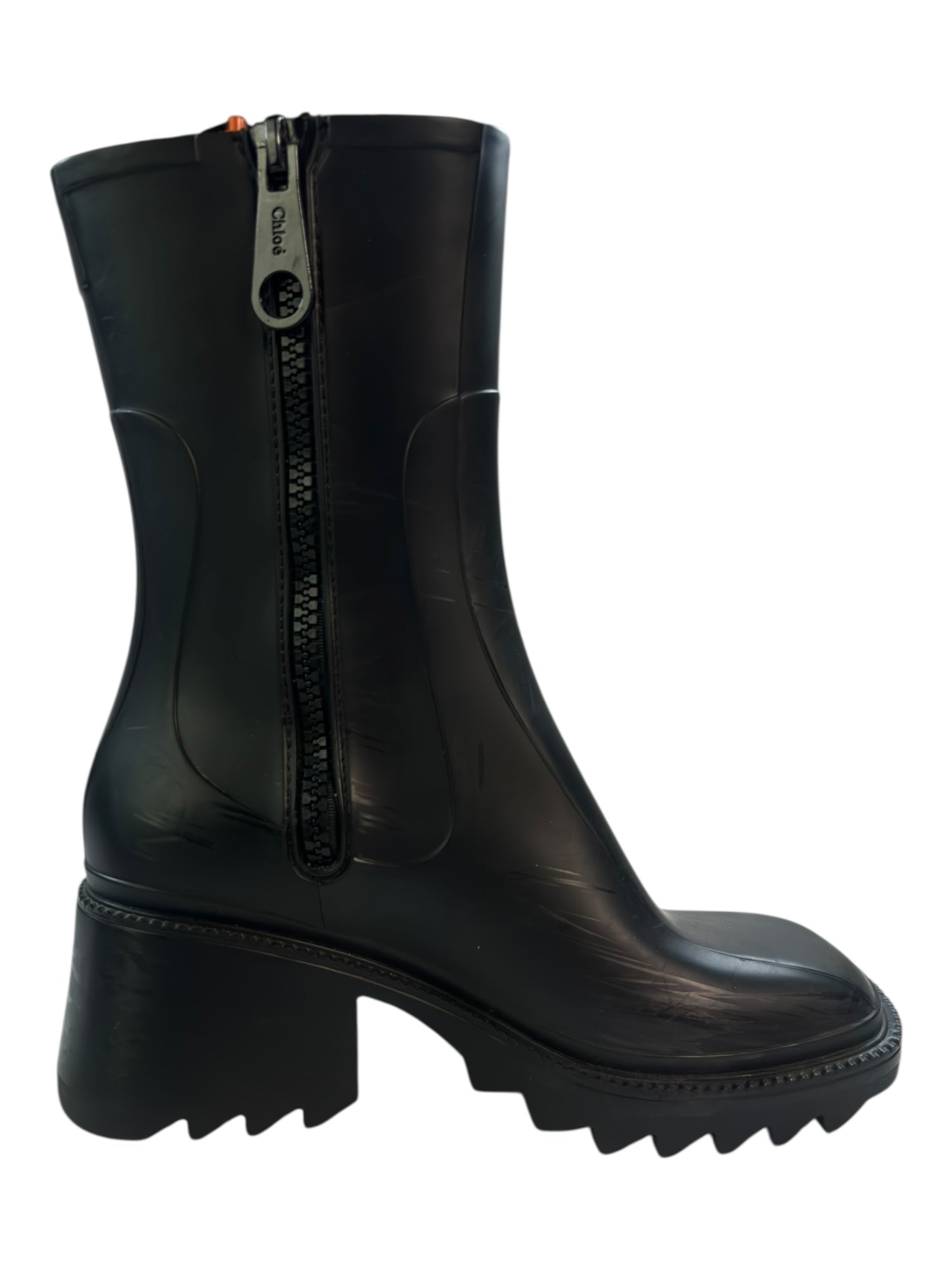 (39) Chloe Betty Black Rain Boots
