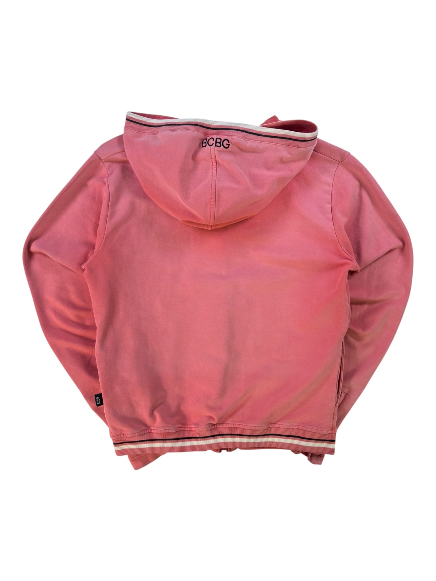(M) BCBG Coral Pink Zip-up Hoodie