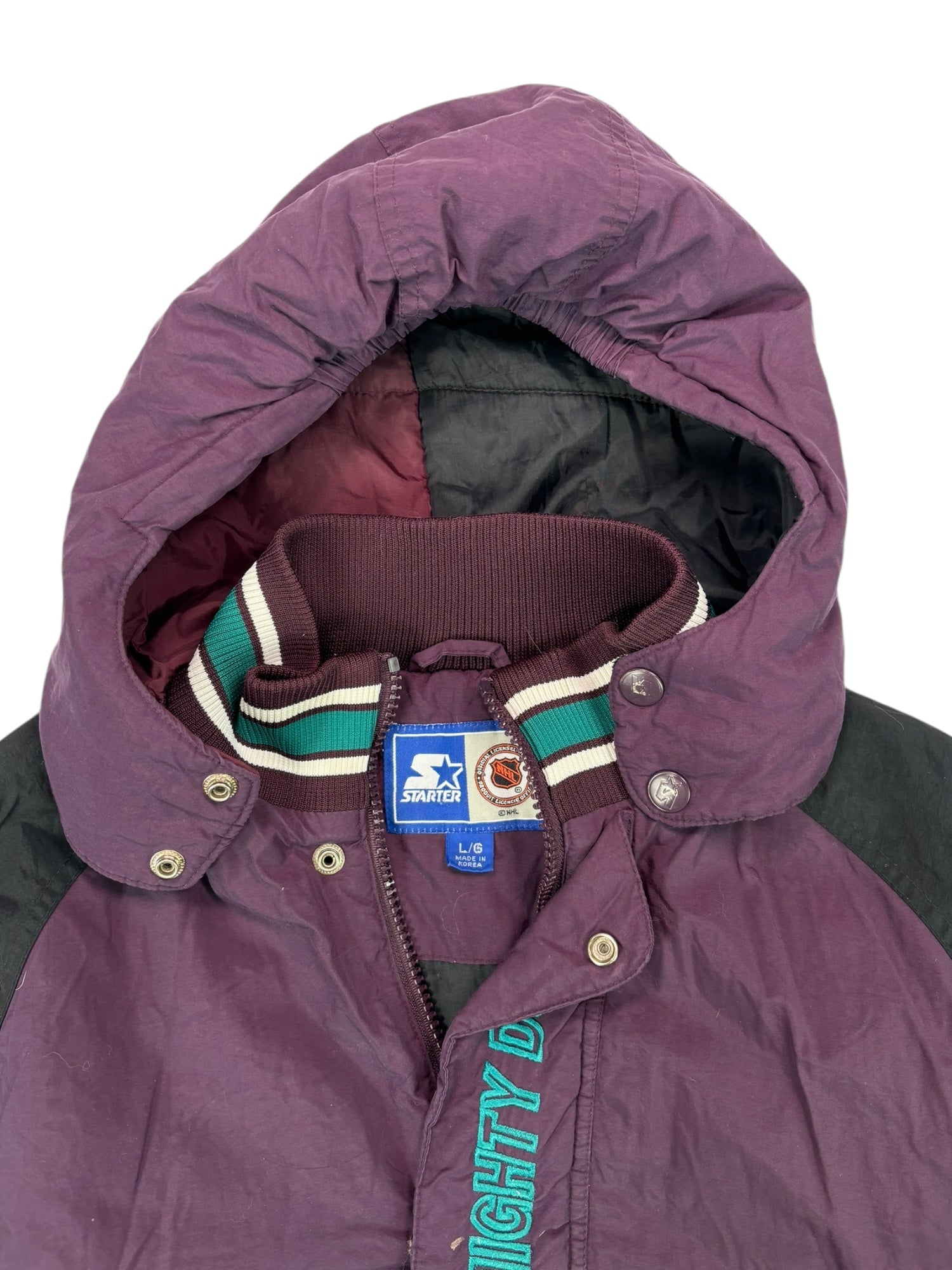 (L) Mighty Ducks Puffer Starter Jacket