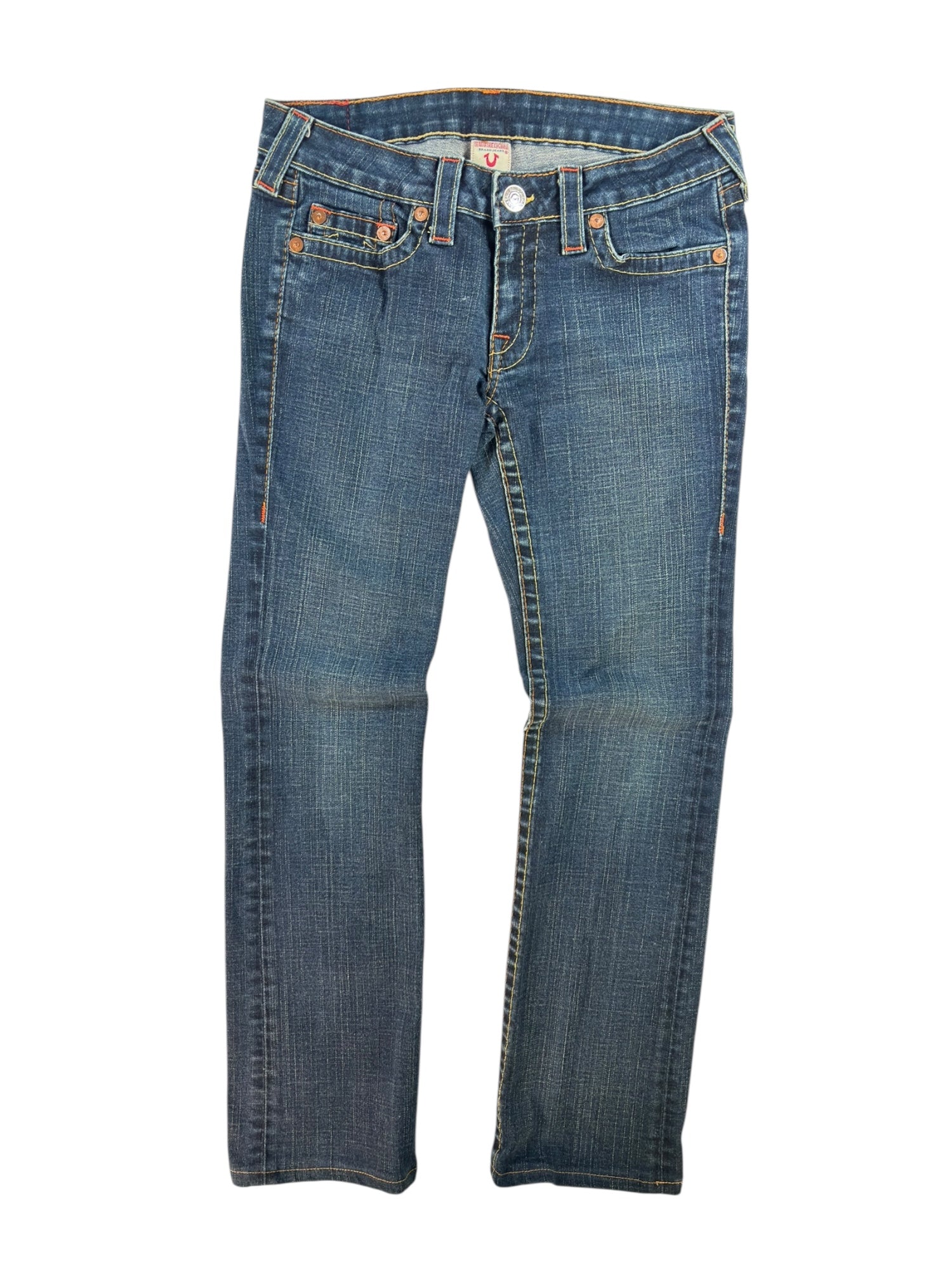 (29) True Religion Dark Wash Johnny Jeans