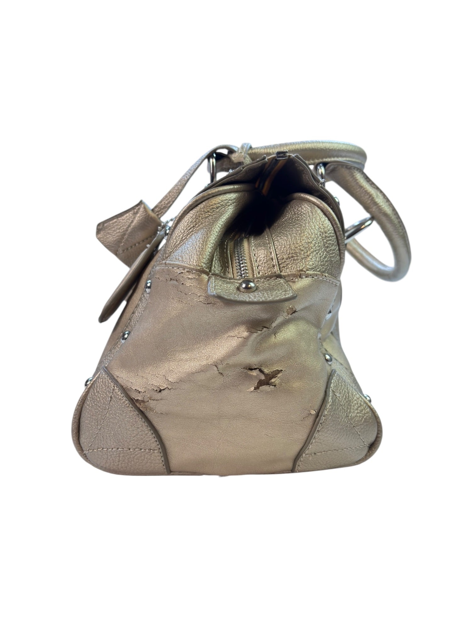 Y2K Golden Beige Coach Bag