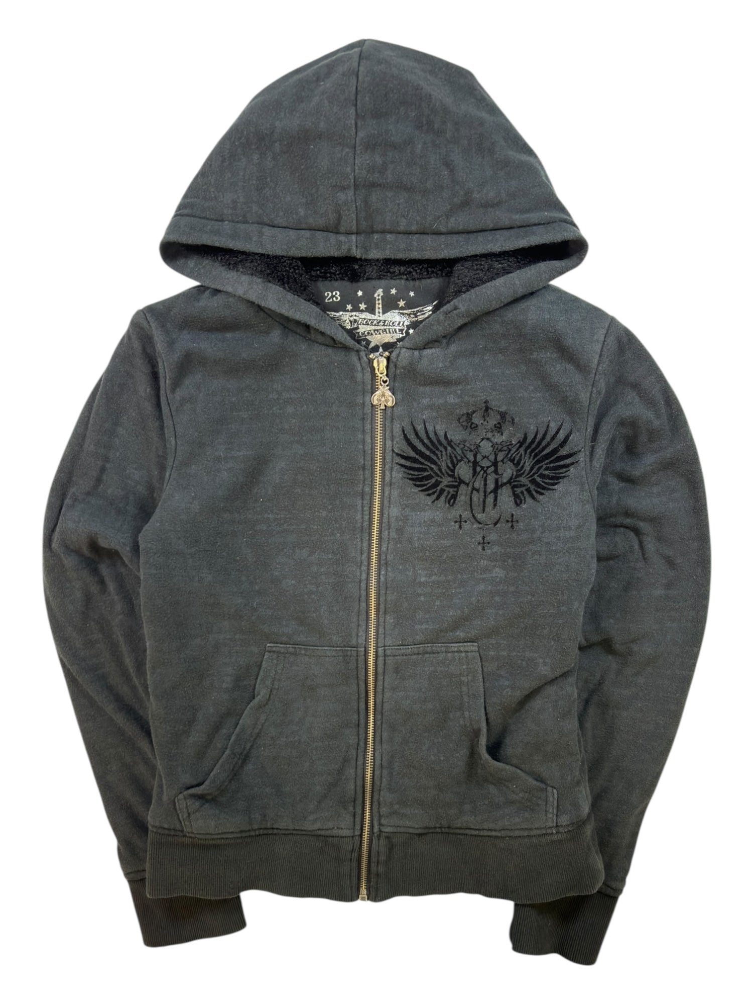 (S) Rock and Roll Cowgirl Zip Up Hoodie
