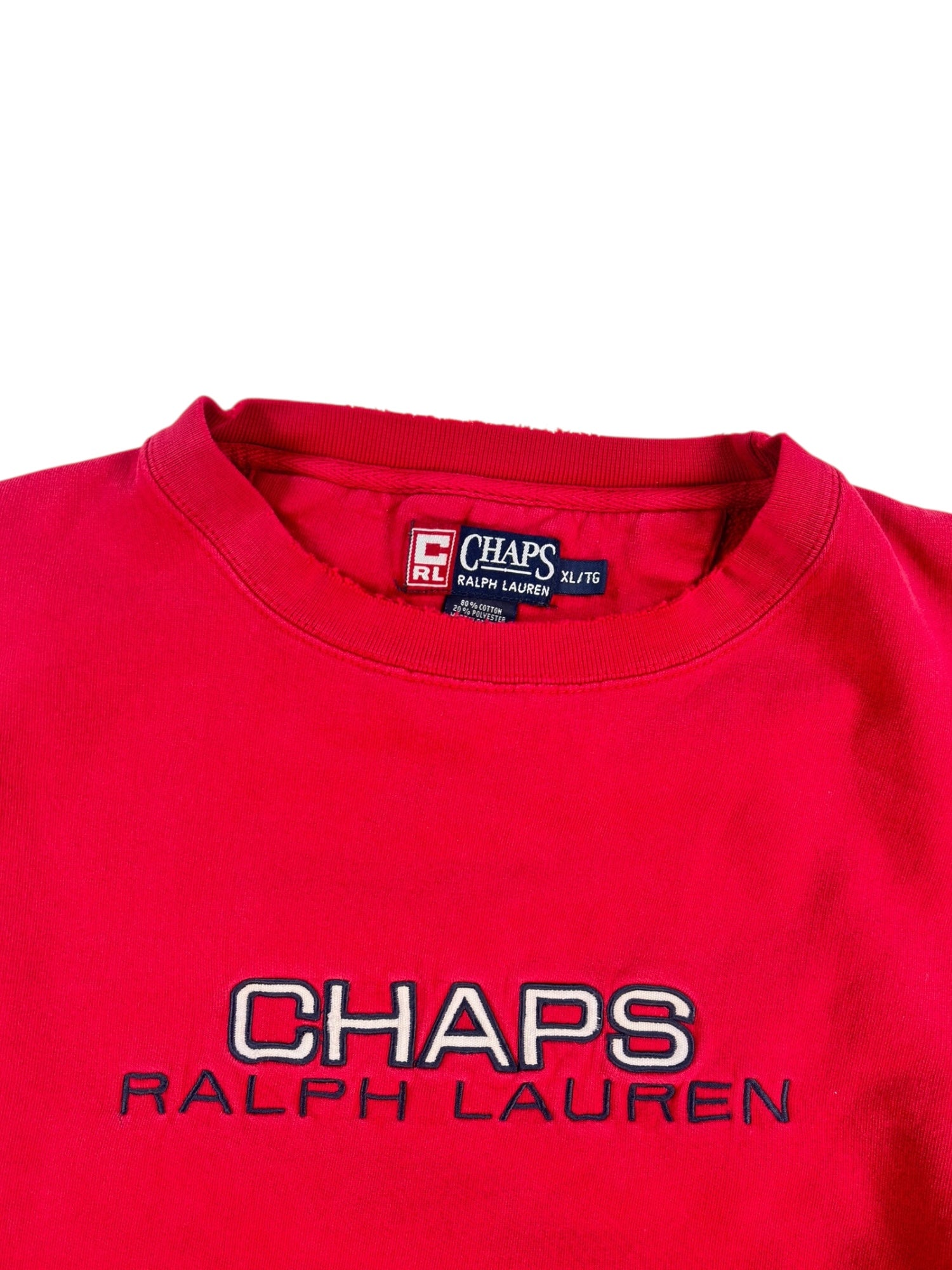 (XL) CHAPS Ralph Lauren Red Crewneck