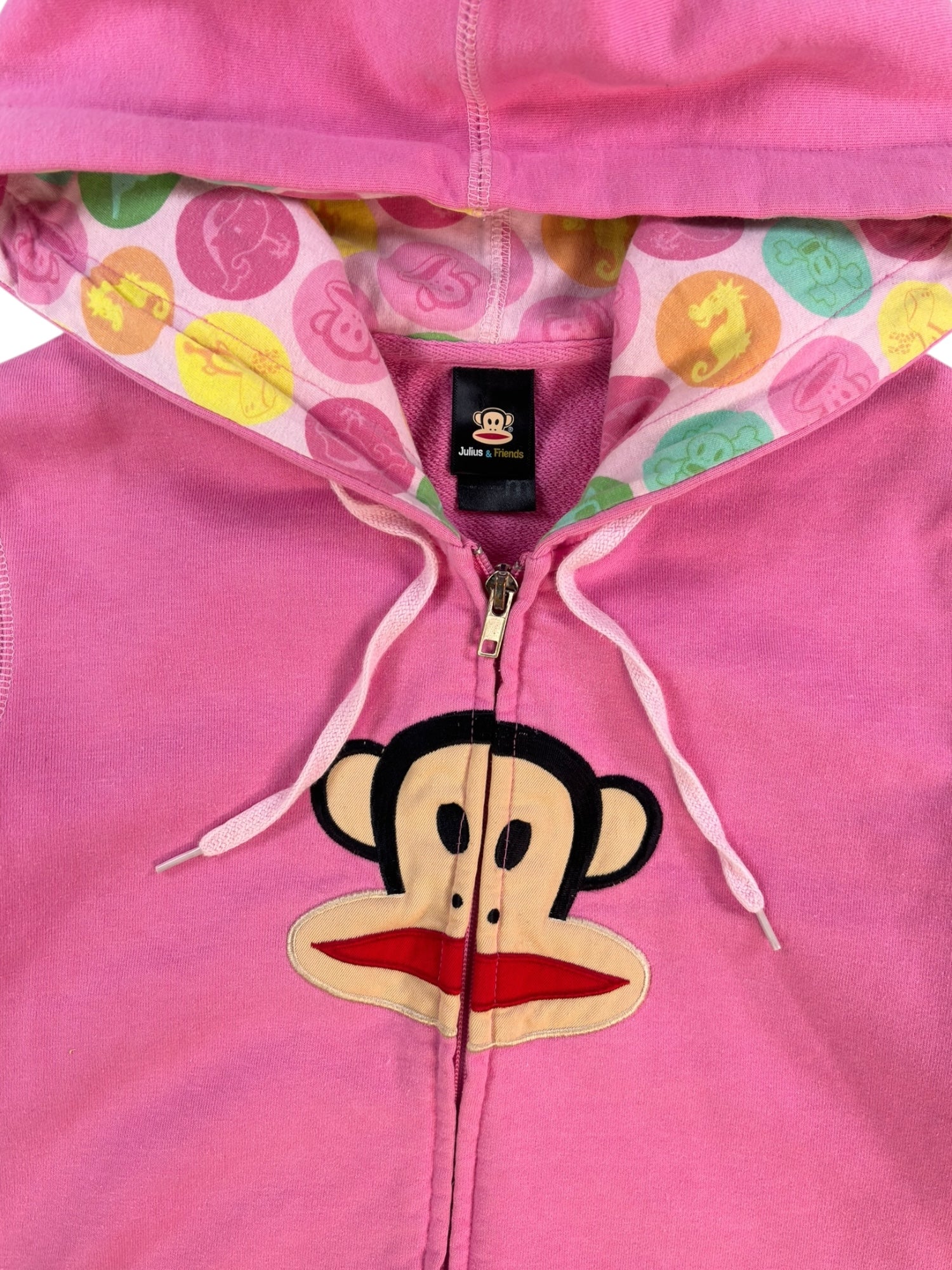 (S) Paul Frank Pink Zip-up Hoodie