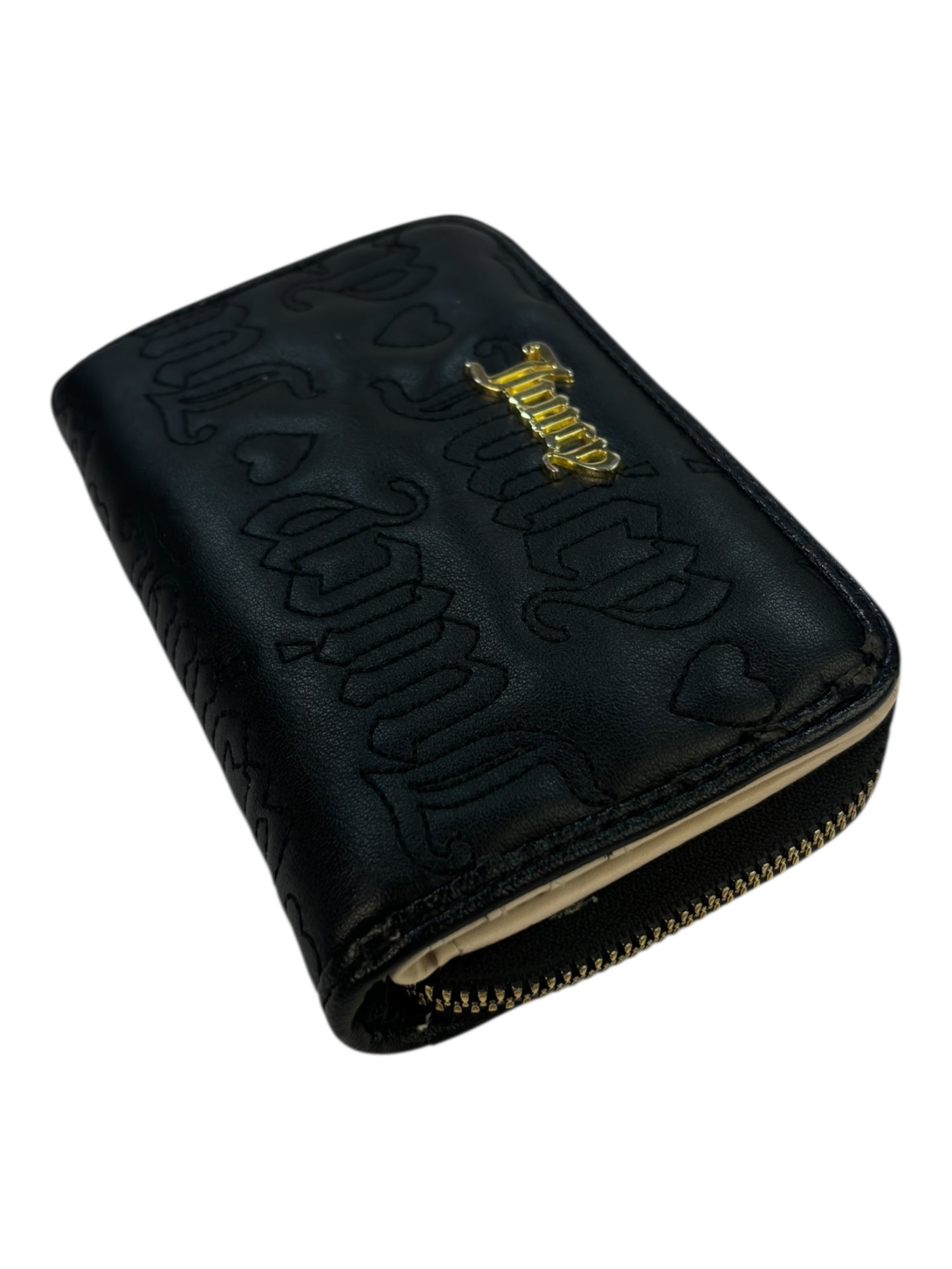 Juicy Faux Leather Black Wallet