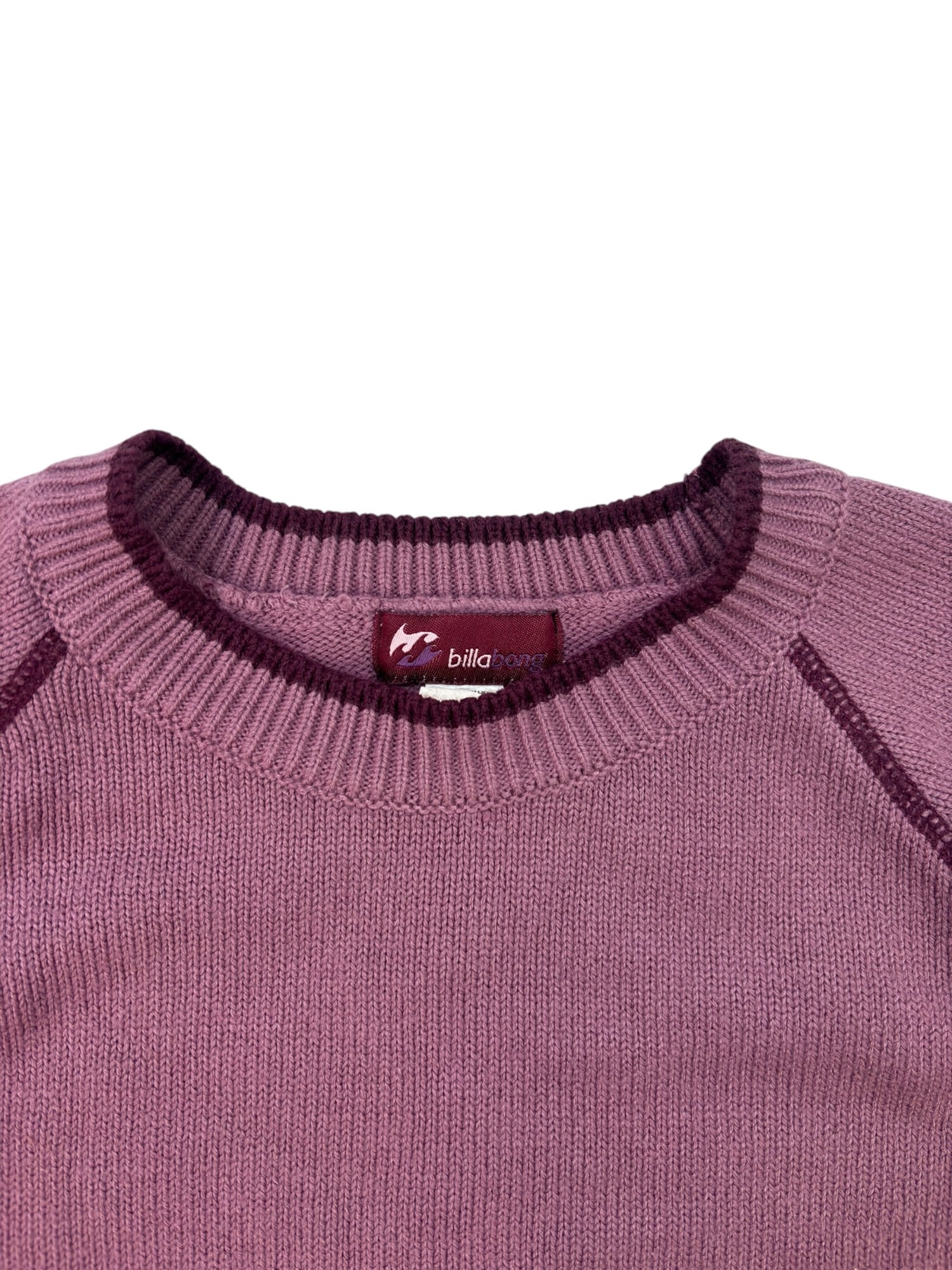 Y2K Purple Billabong Knit Sweater