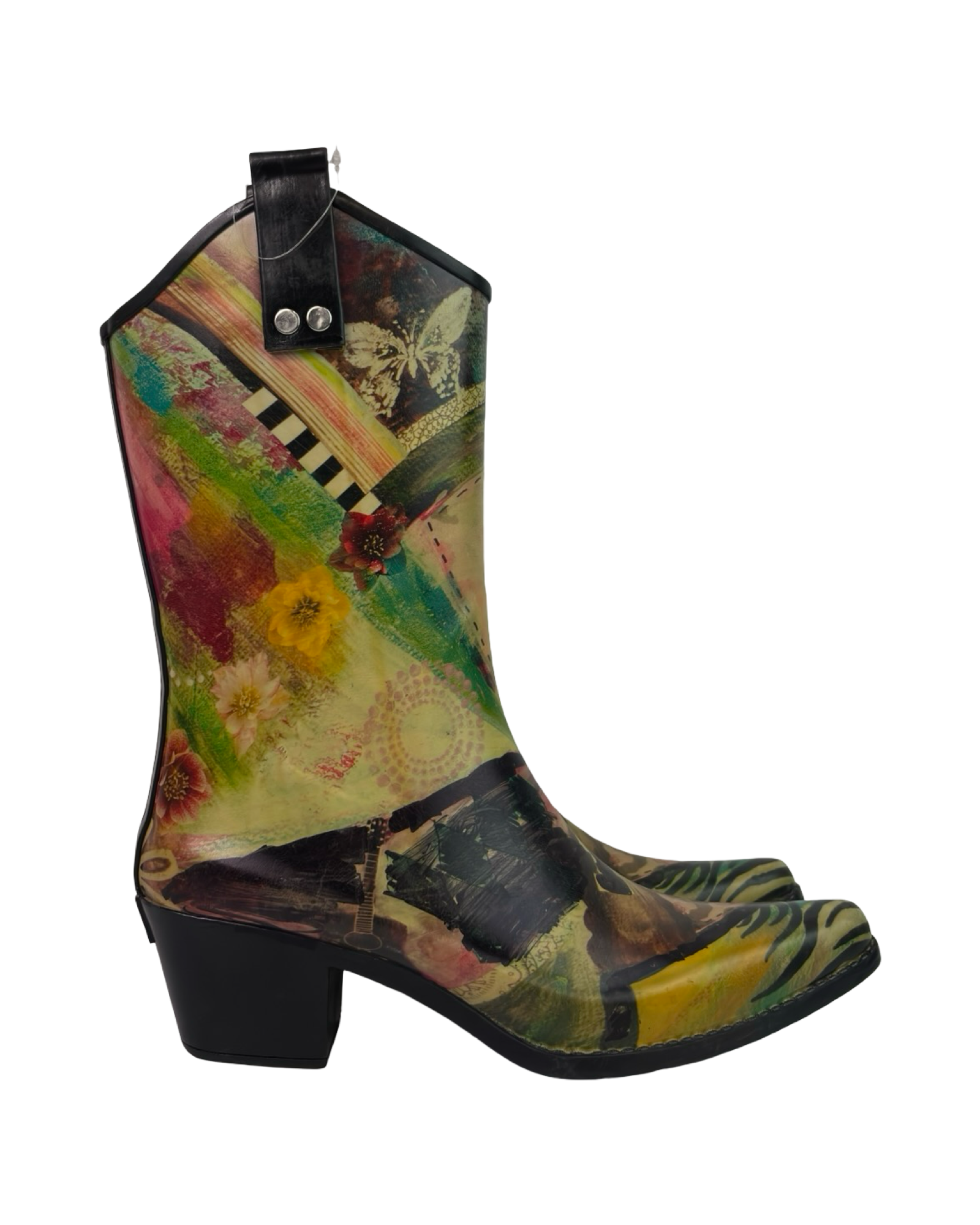 (9) Vintage Cowboy Boot Style Rain-boots