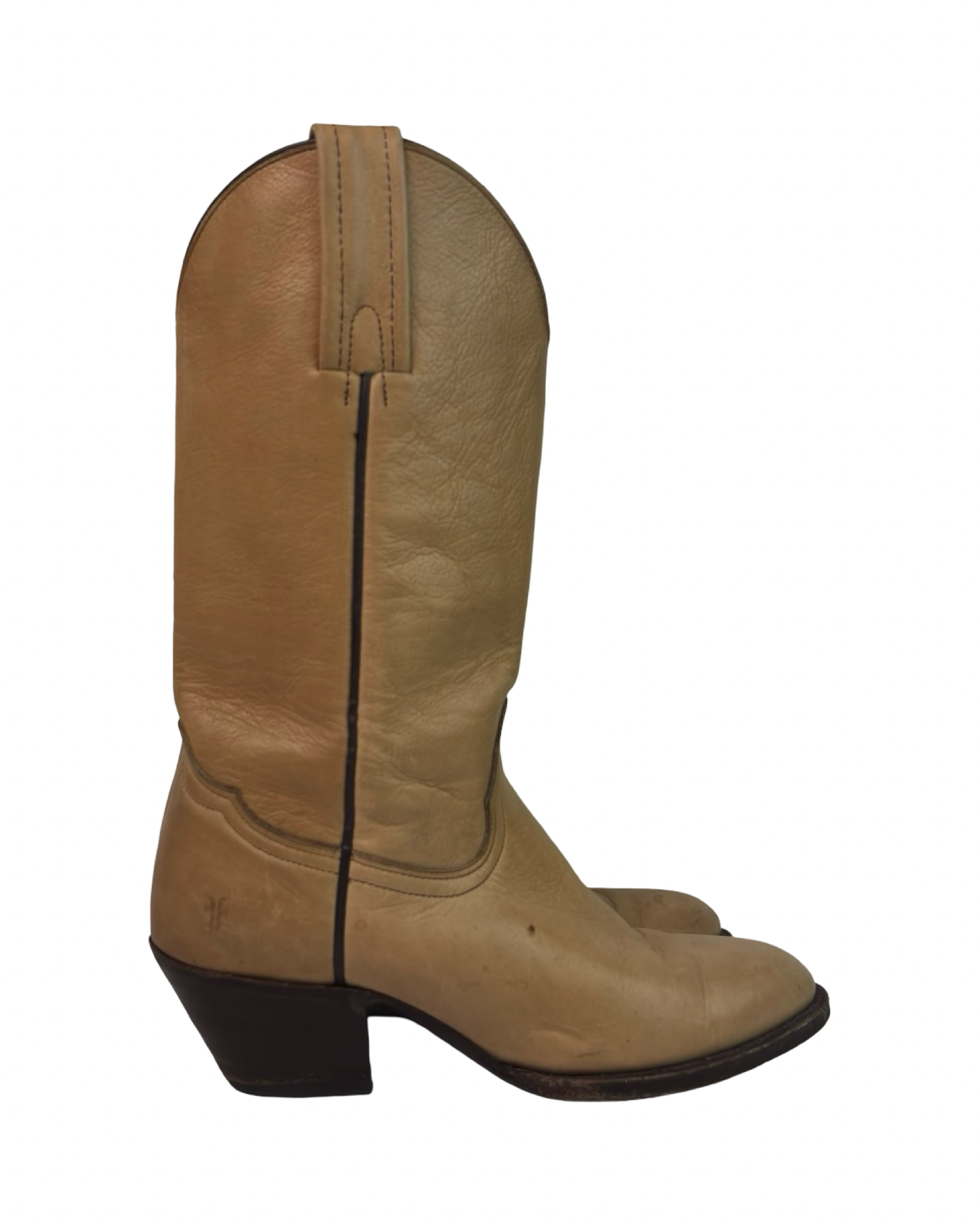 (6) FRYE Women’s Tan Leather Cowboy Boots