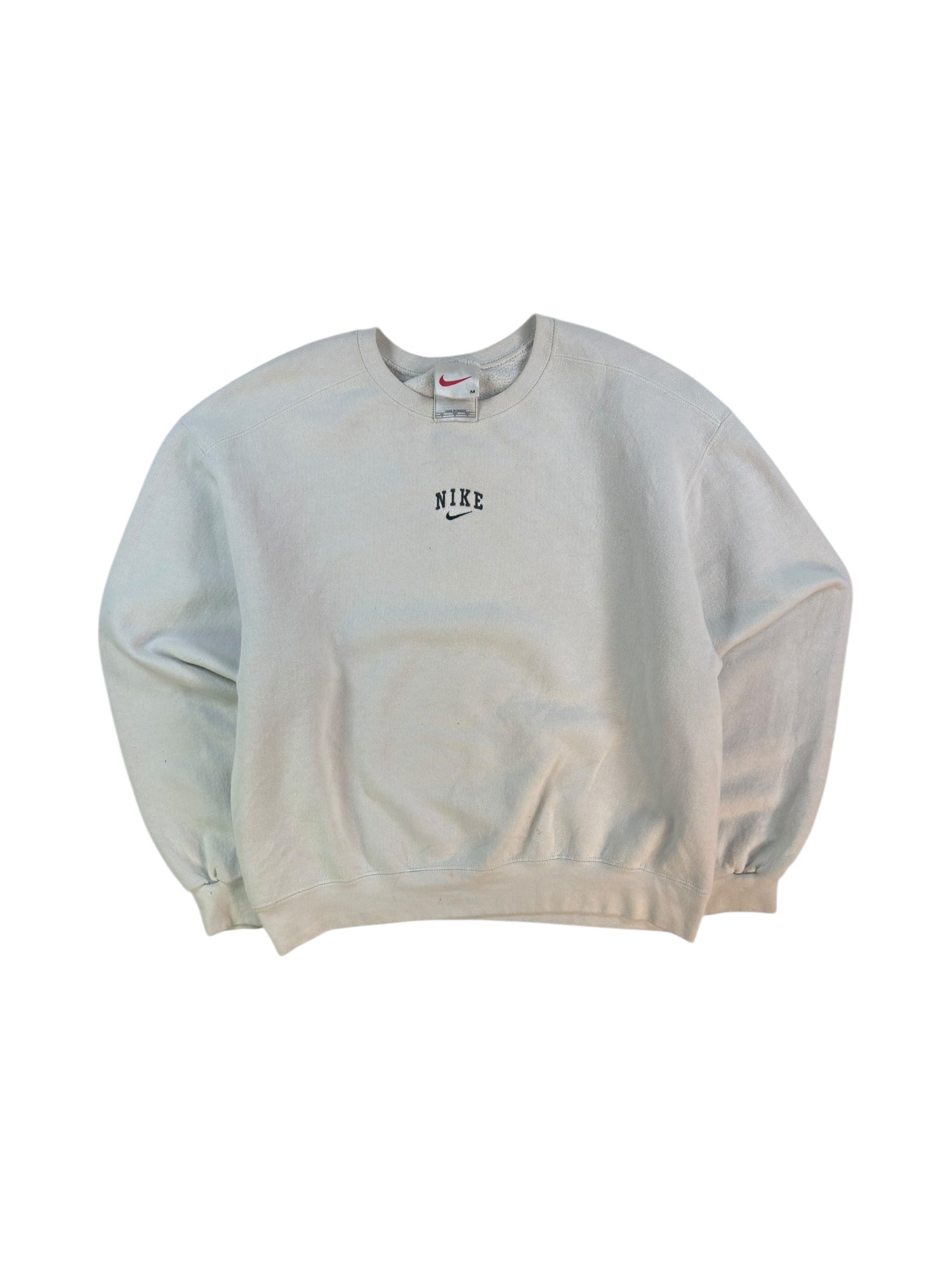 (M) 90's White Nike Crewneck
