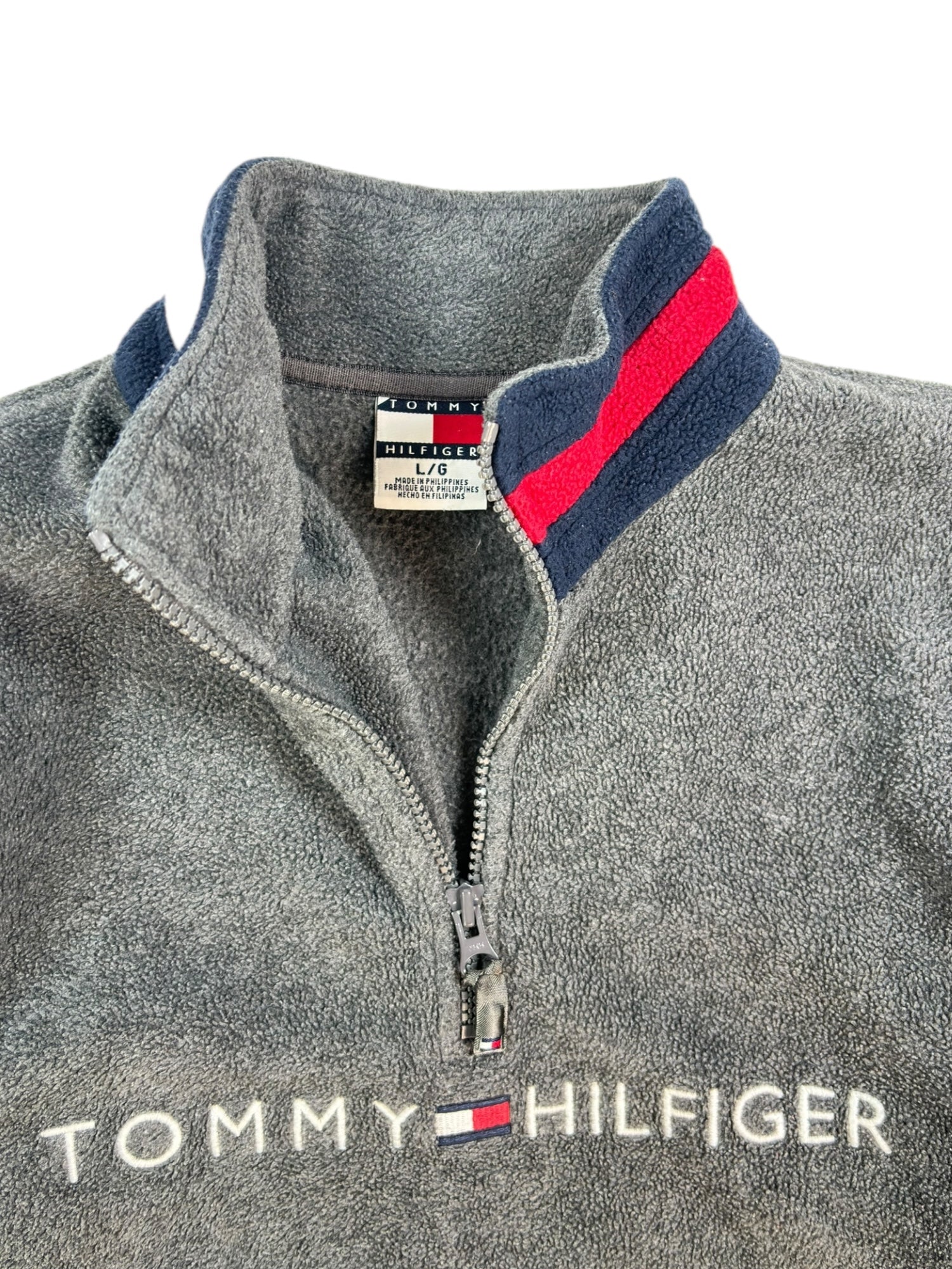 (L) Tommy Hilfiger Fleece 1/2 Zip Up