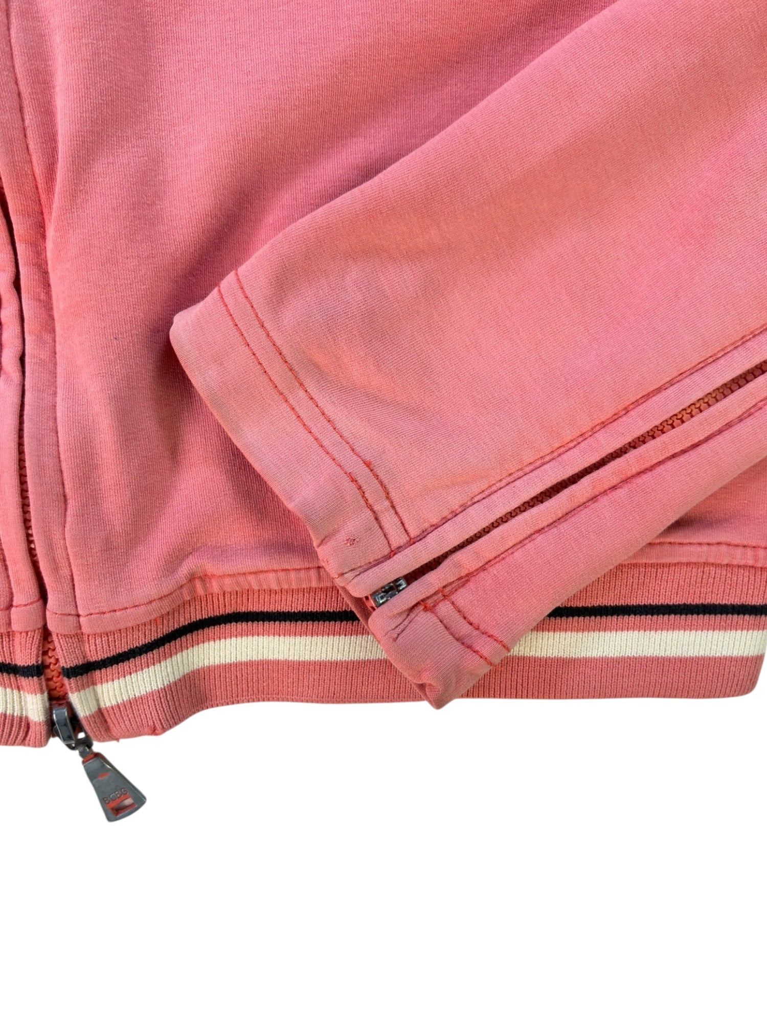 (M) BCBG Coral Pink Zip-up Hoodie