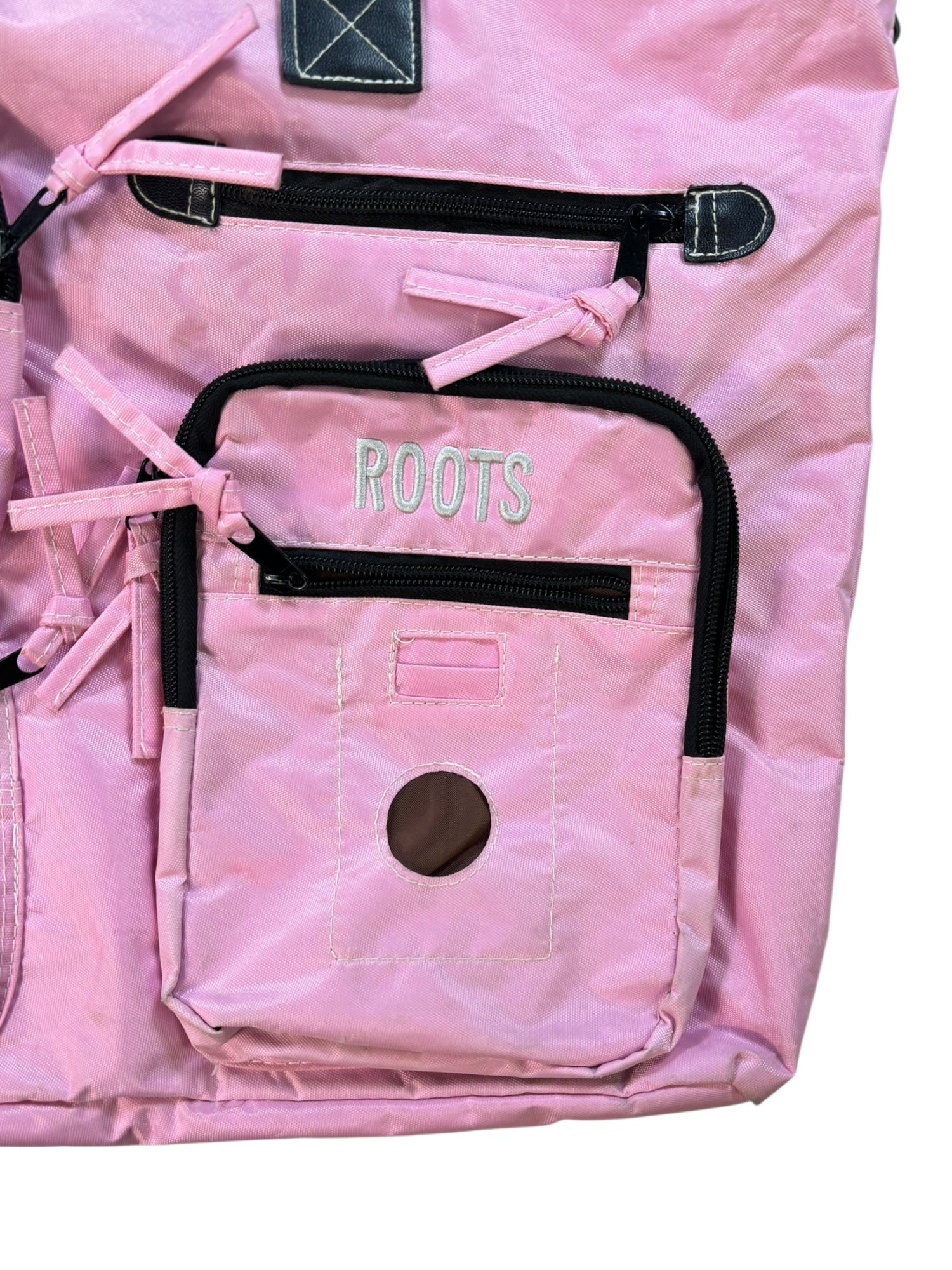 (O/S) Roots Pink Travel Messenger Bag