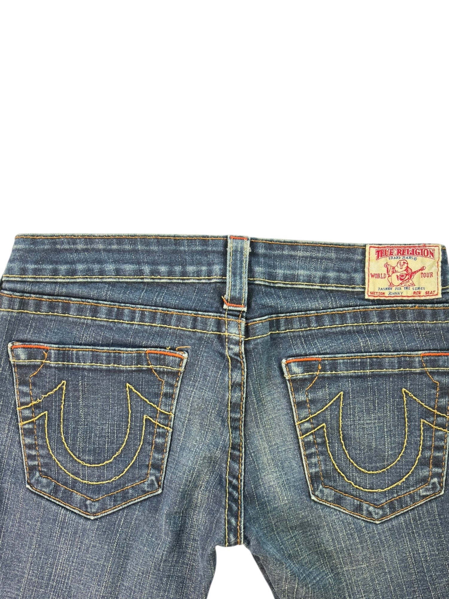 (29) True Religion Dark Wash Johnny Jeans