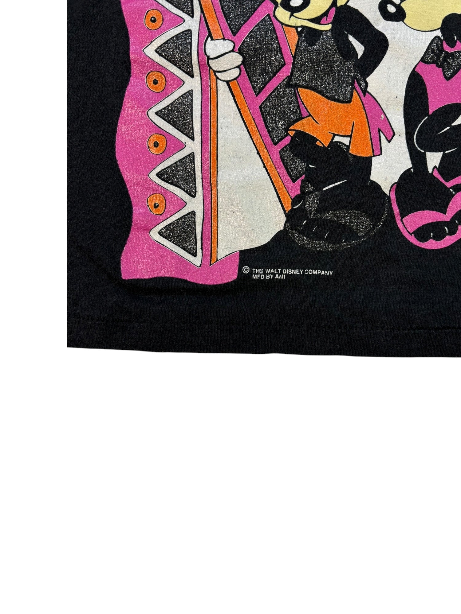(M) Cropped 90&#39;s Mickey &amp; Minnie Tee