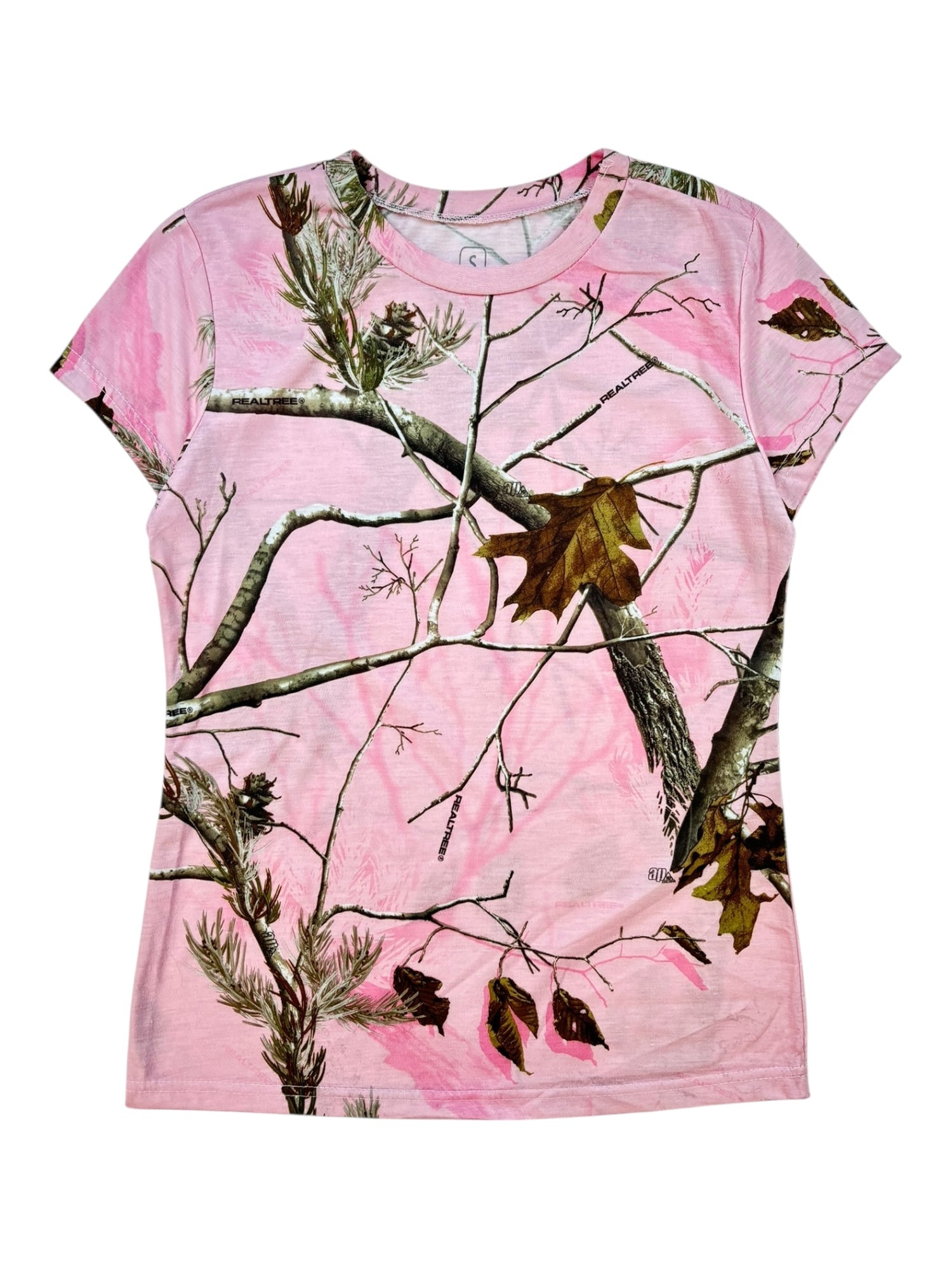 (S) Pink Realtree Camo Baby Tee