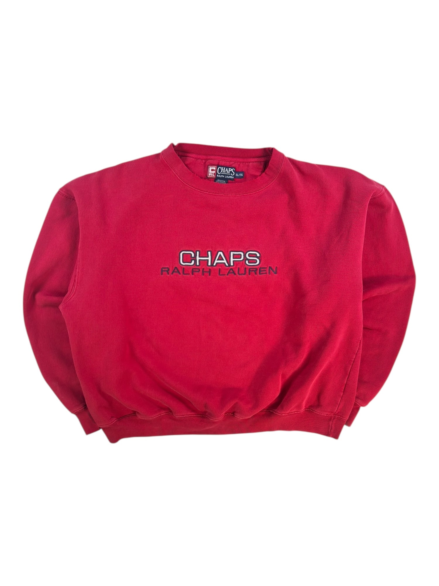 (XL) CHAPS Ralph Lauren Red Crewneck