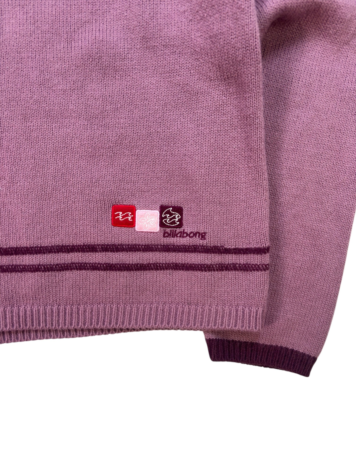 Y2K Purple Billabong Knit Sweater