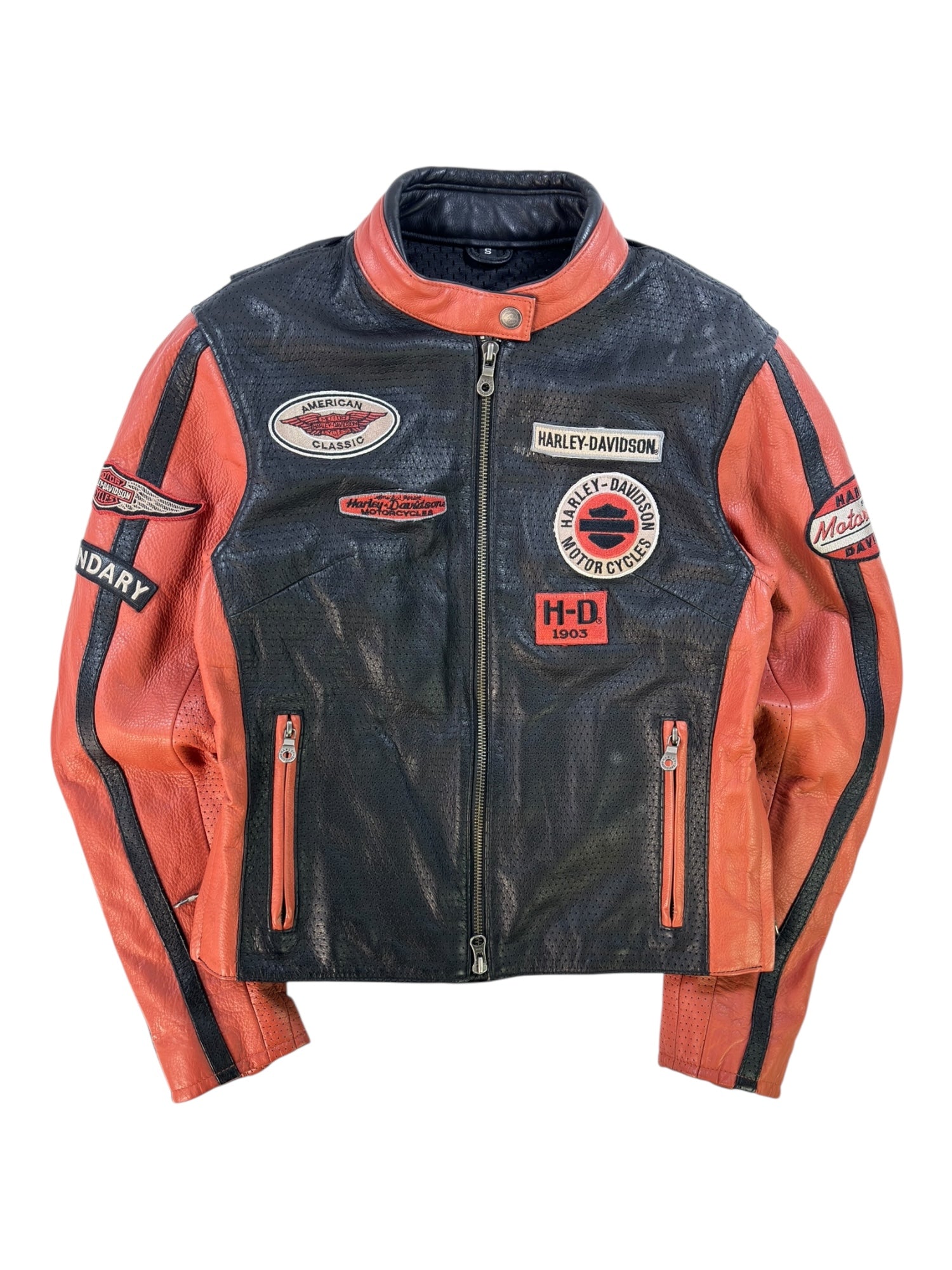 (S) Harley Davidson Leather Jacket