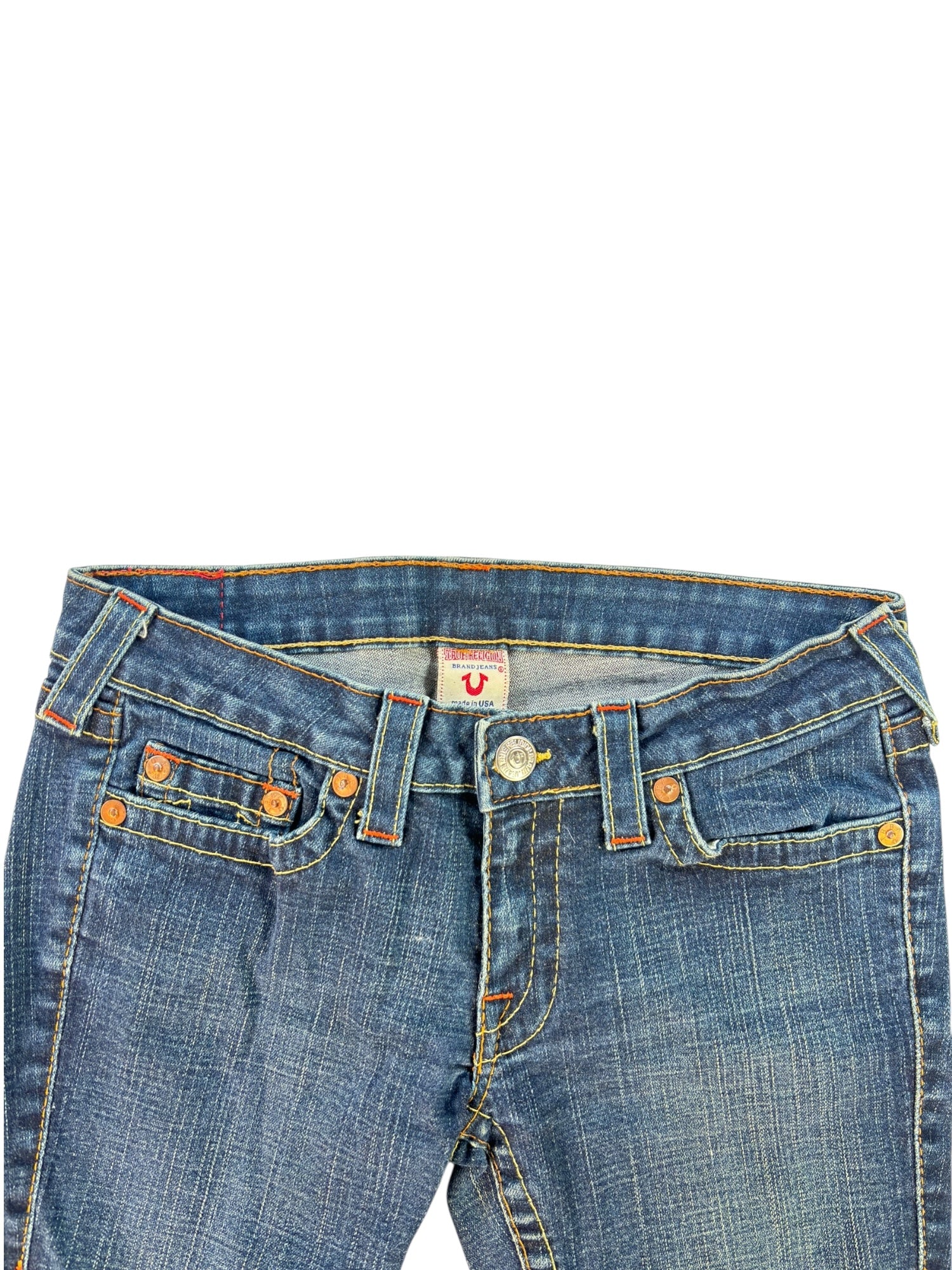 (29) True Religion Dark Wash Johnny Jeans