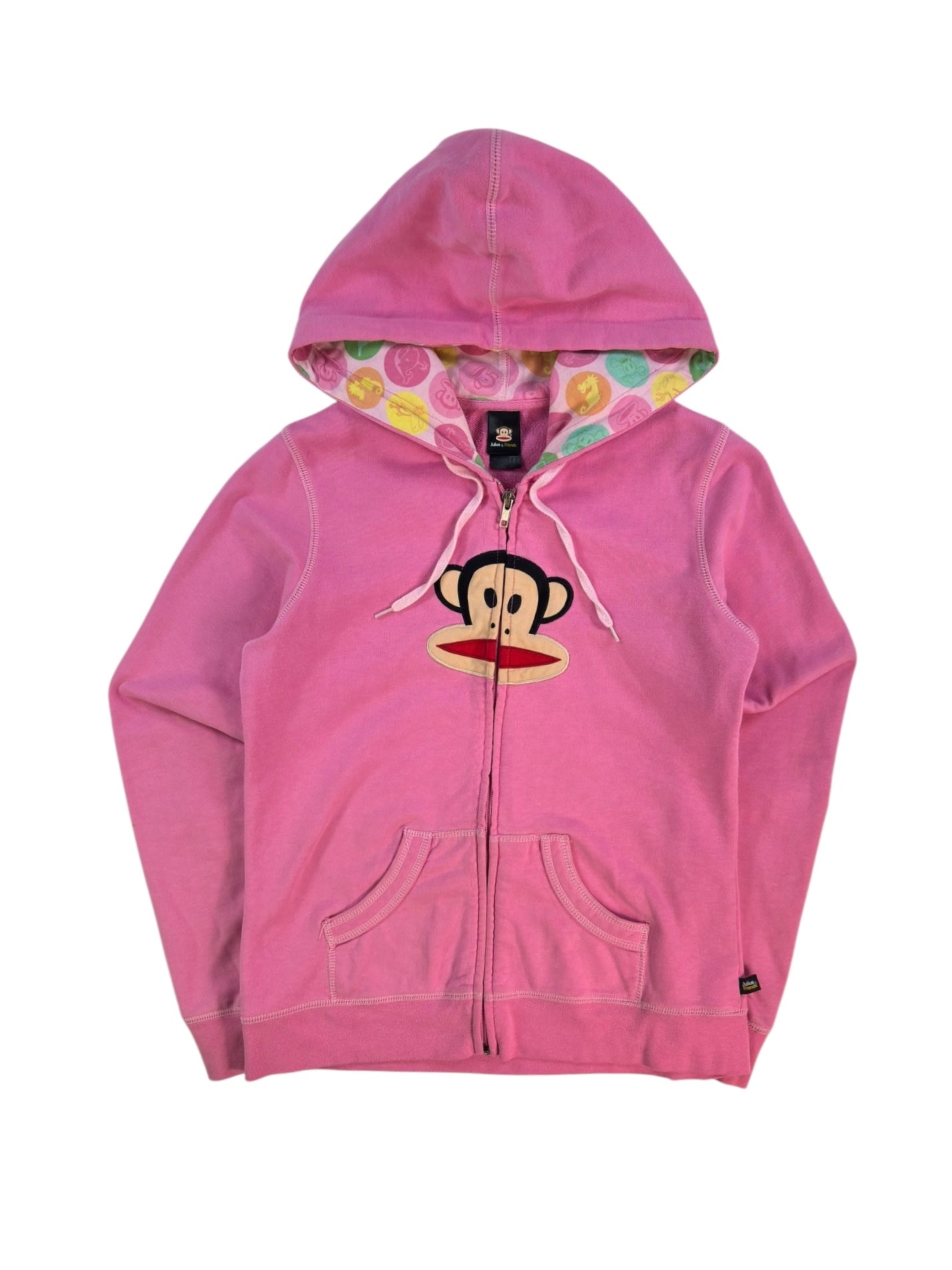 (S) Paul Frank Pink Zip-up Hoodie