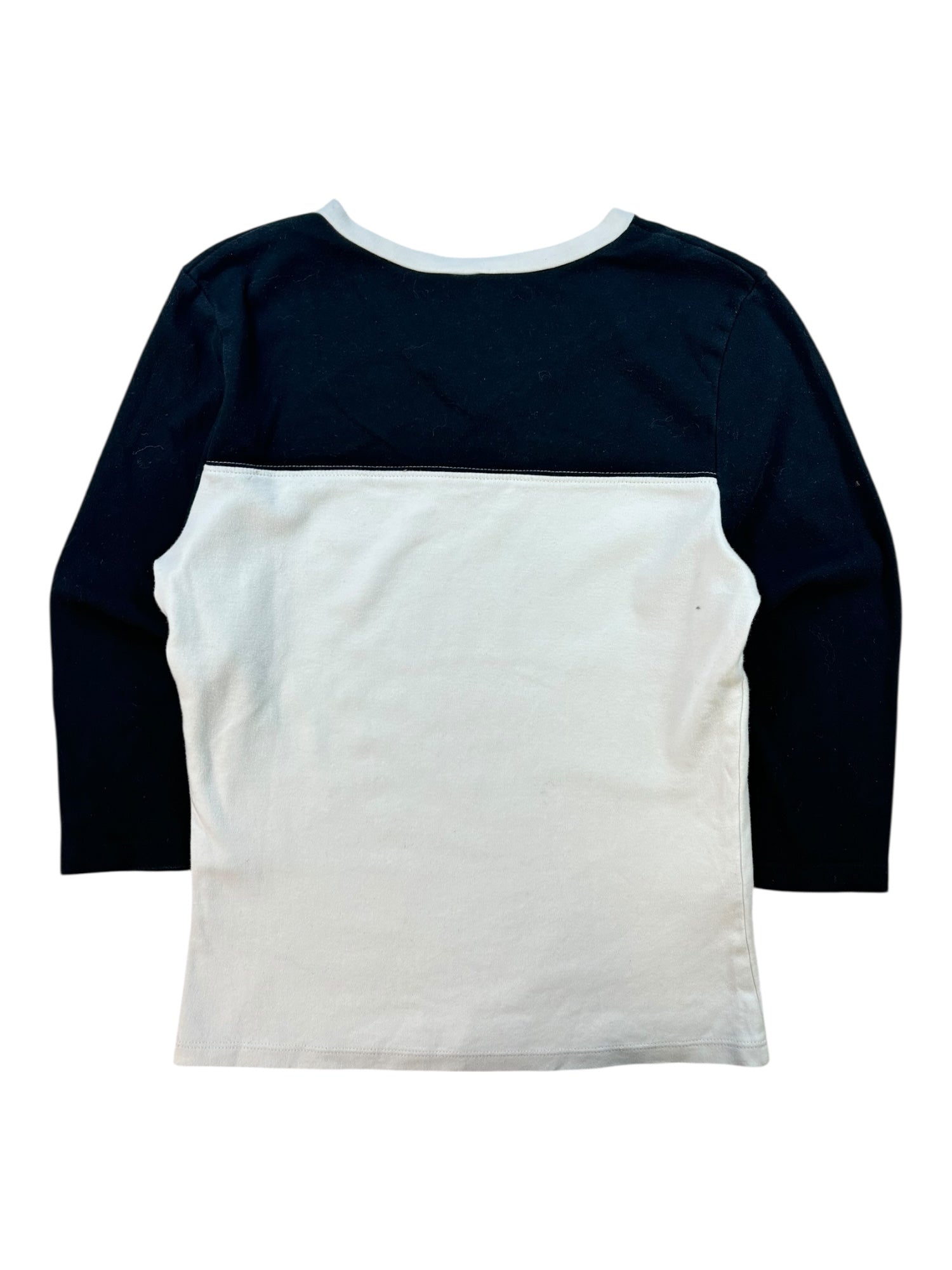 (M) Skull Black and White Baseball Tee