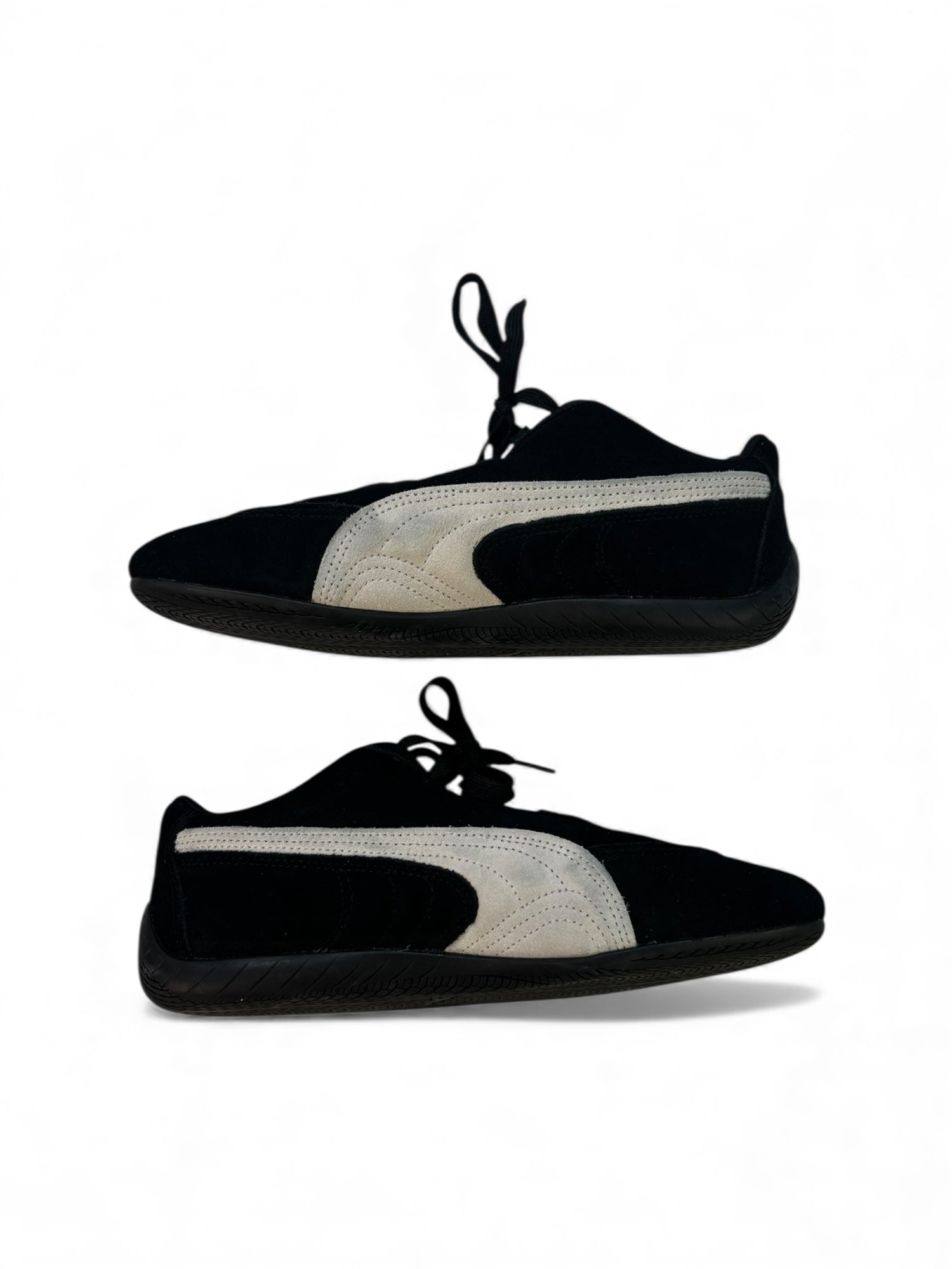 (8) Black PUMA Speedcat Sneakers