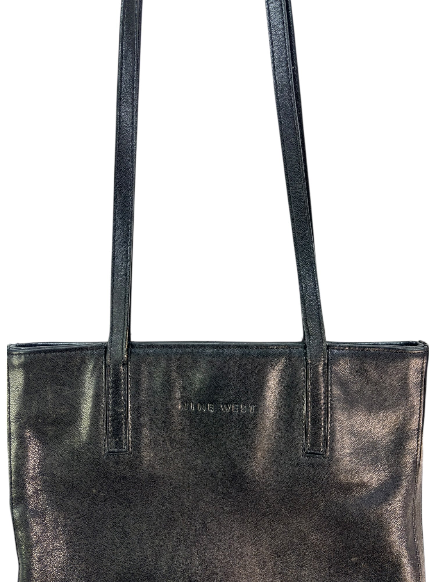 (O/S) Vintage Nine West Leather Tote Bag