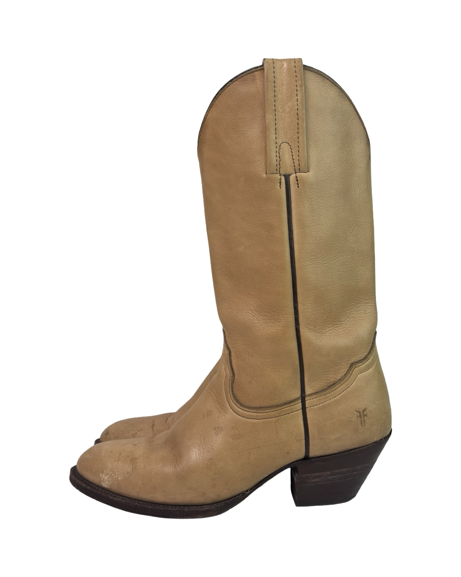 (6) FRYE Women’s Tan Leather Cowboy Boots
