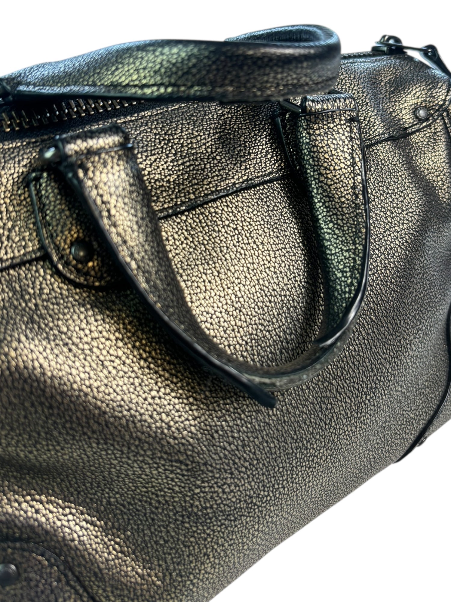 (O/S) Coach Rhyder Satchel Metallic