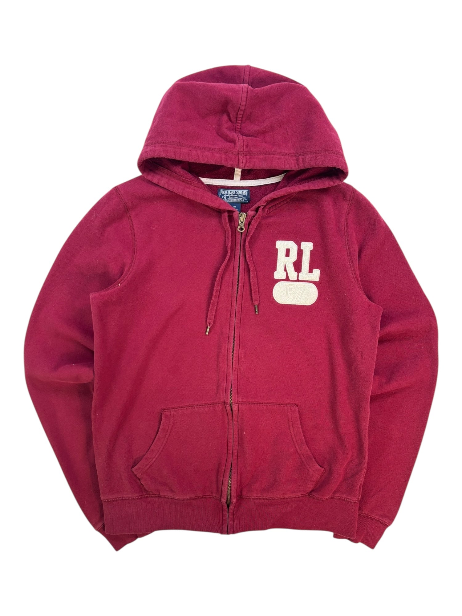 (M) Ralph Lauren Polo Red Zip Up Hoodie