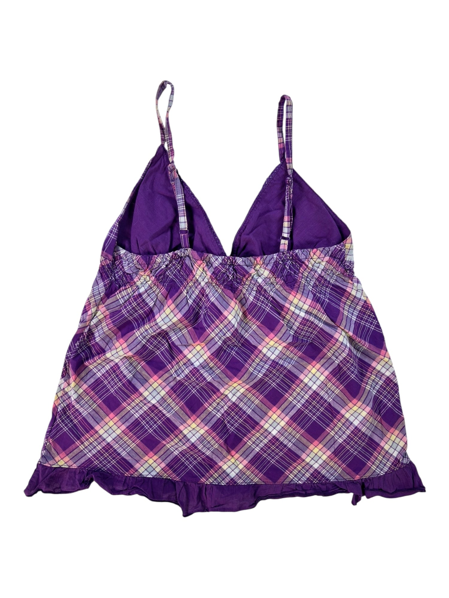 (XS) Y2k Plaid Tank Top