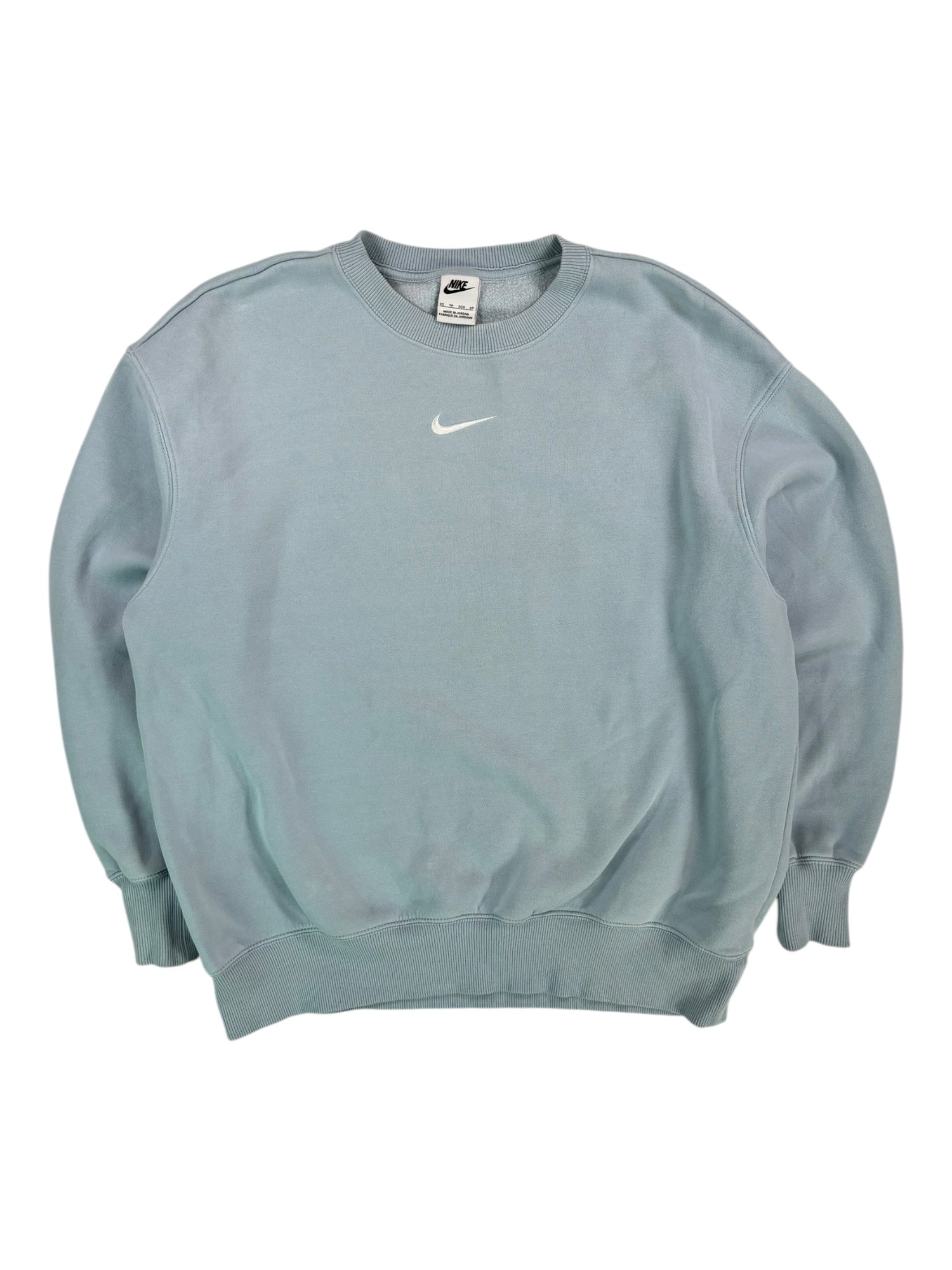 (M) Nike Baby Blue Center Swoosh Crewneck