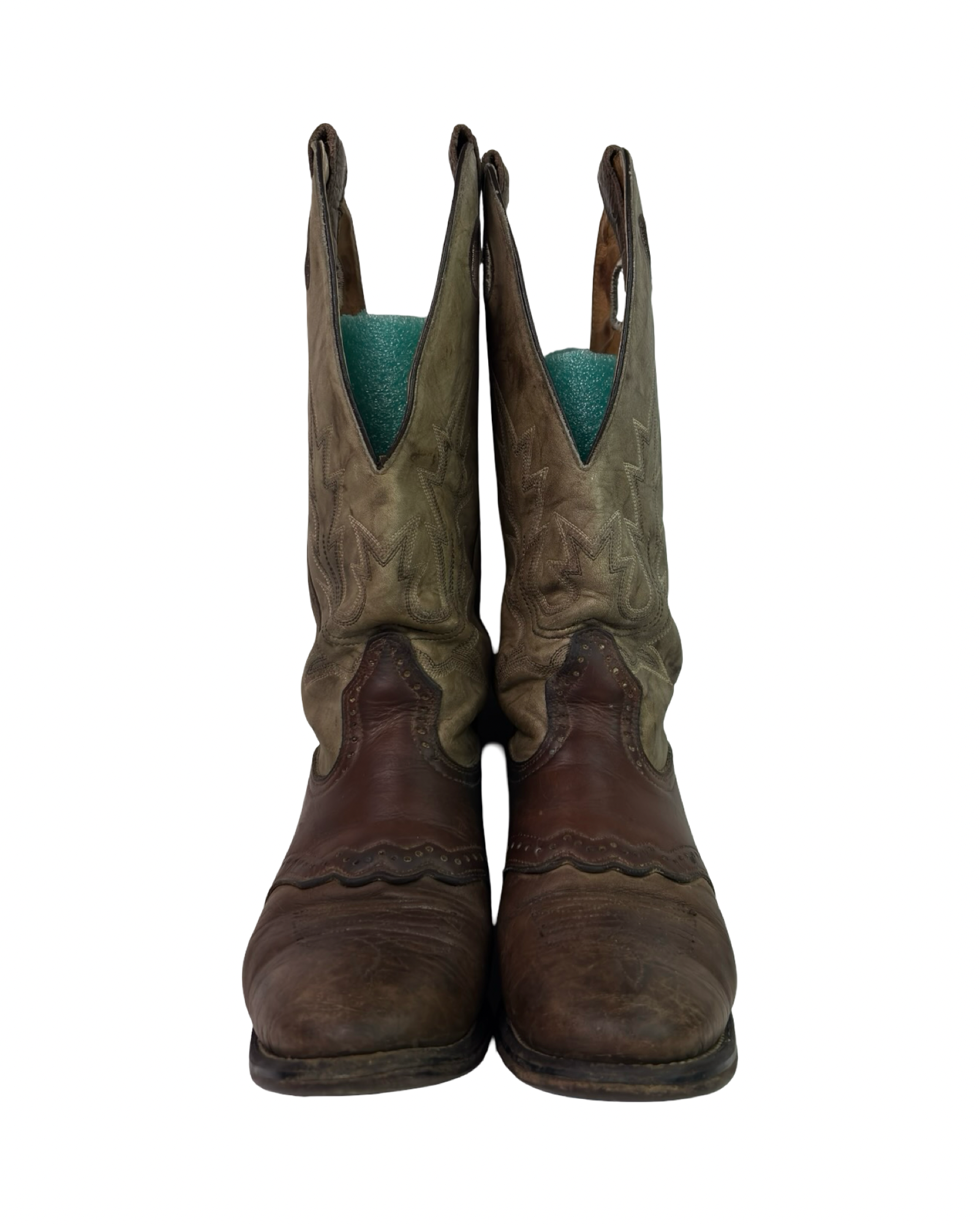 (6.5) Vintage Leather Canadian Made Cowboy Boots