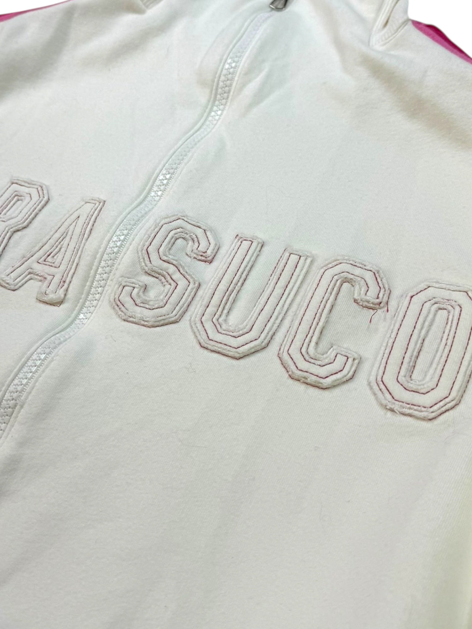 (S) White Parasuco Zip-up Sweater