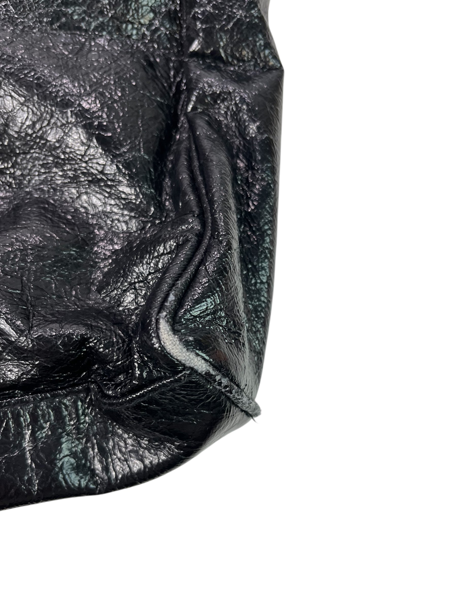 Missy Sixty Black Pleather Messenger Bag