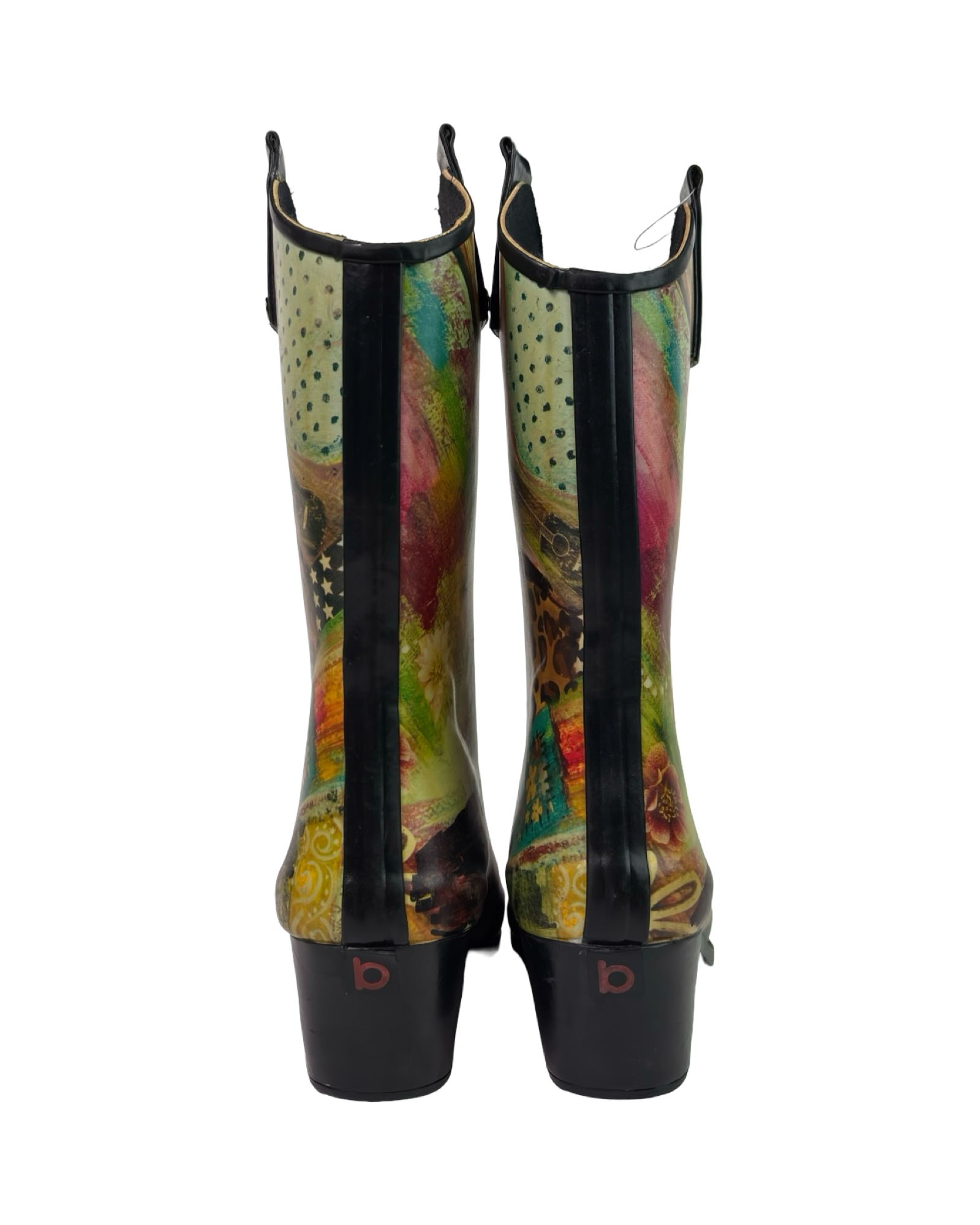 (9) Vintage Cowboy Boot Style Rain-boots