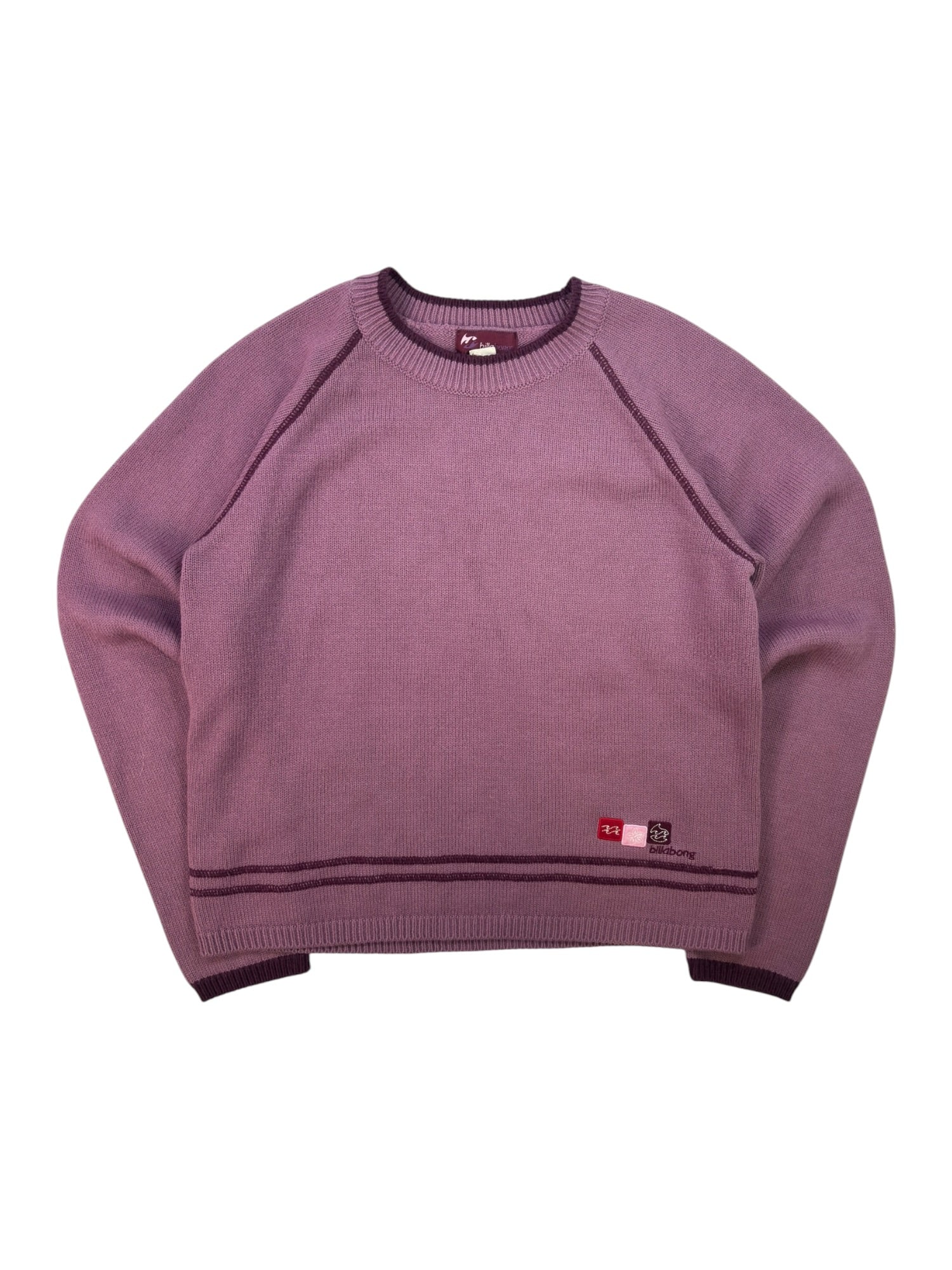Y2K Purple Billabong Knit Sweater