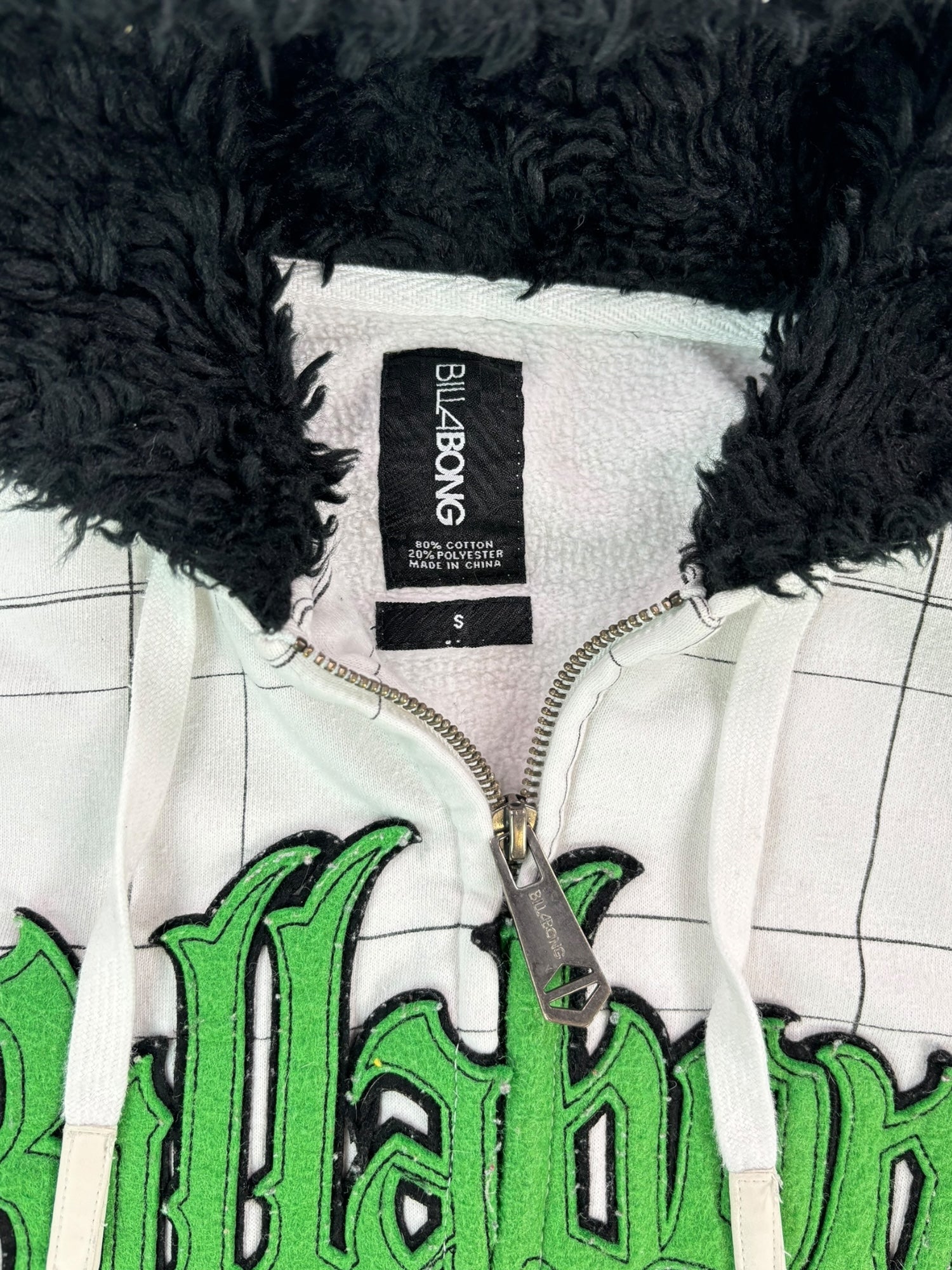 (M) Billabong Faux Fur Trimmed Hoodie
