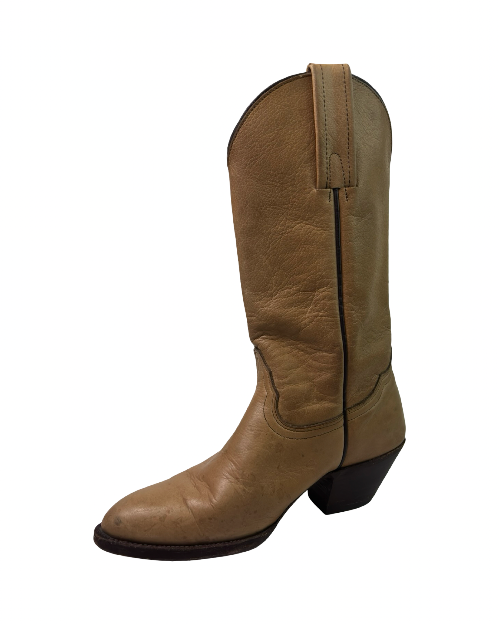 (6) FRYE Women’s Tan Leather Cowboy Boots