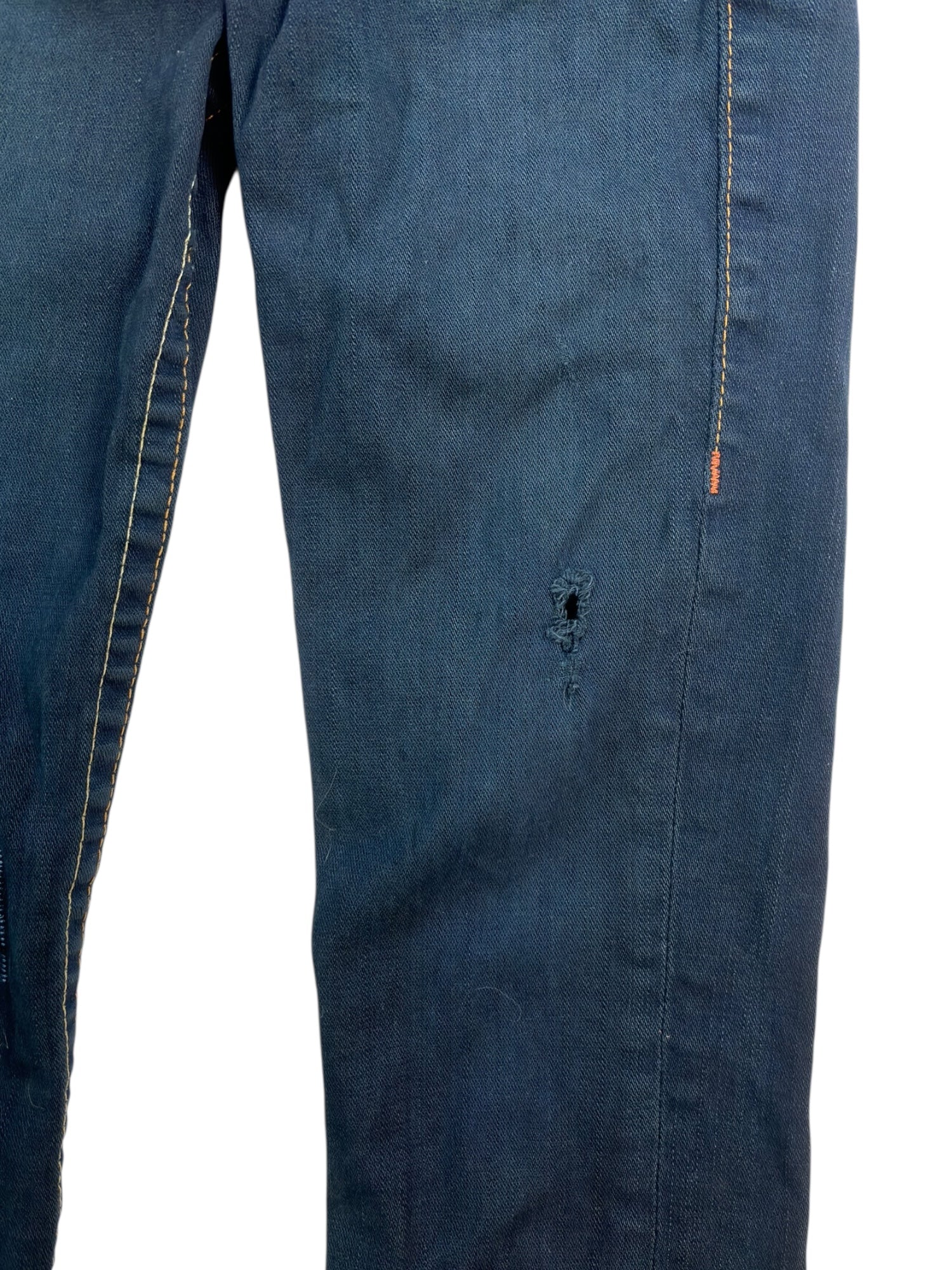 (27) True Religion Patch-worked Jeans