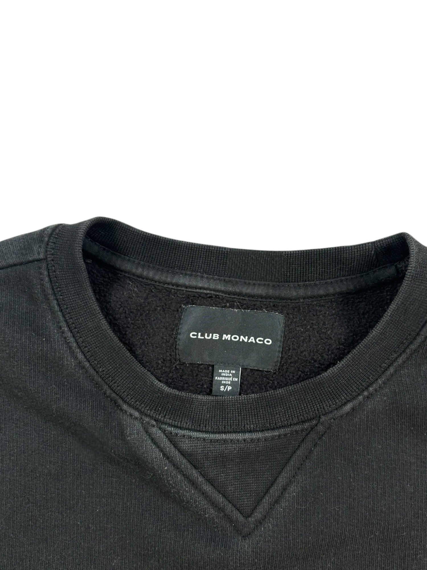 (S) Club Monaco Black Crewneck