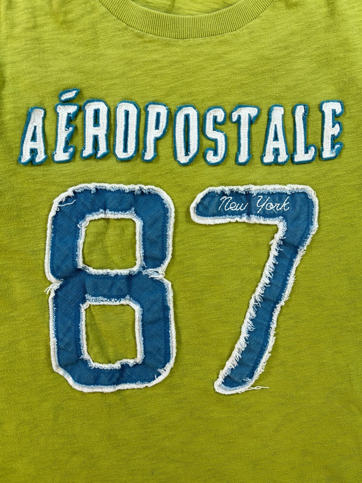 (S/M) Y2K Lime Green Aeropostale Tee